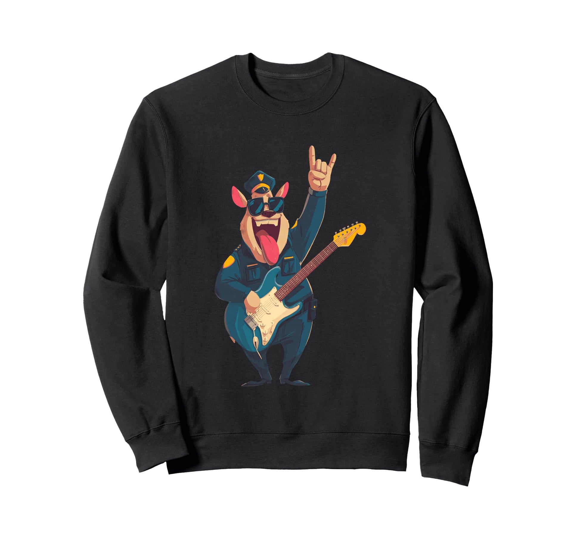 Rockstar Police Pig Cop Sunglasses Sweatshirt - Streetwear Style Men Women - T-Shirt, Sweatshirt, Hoodie