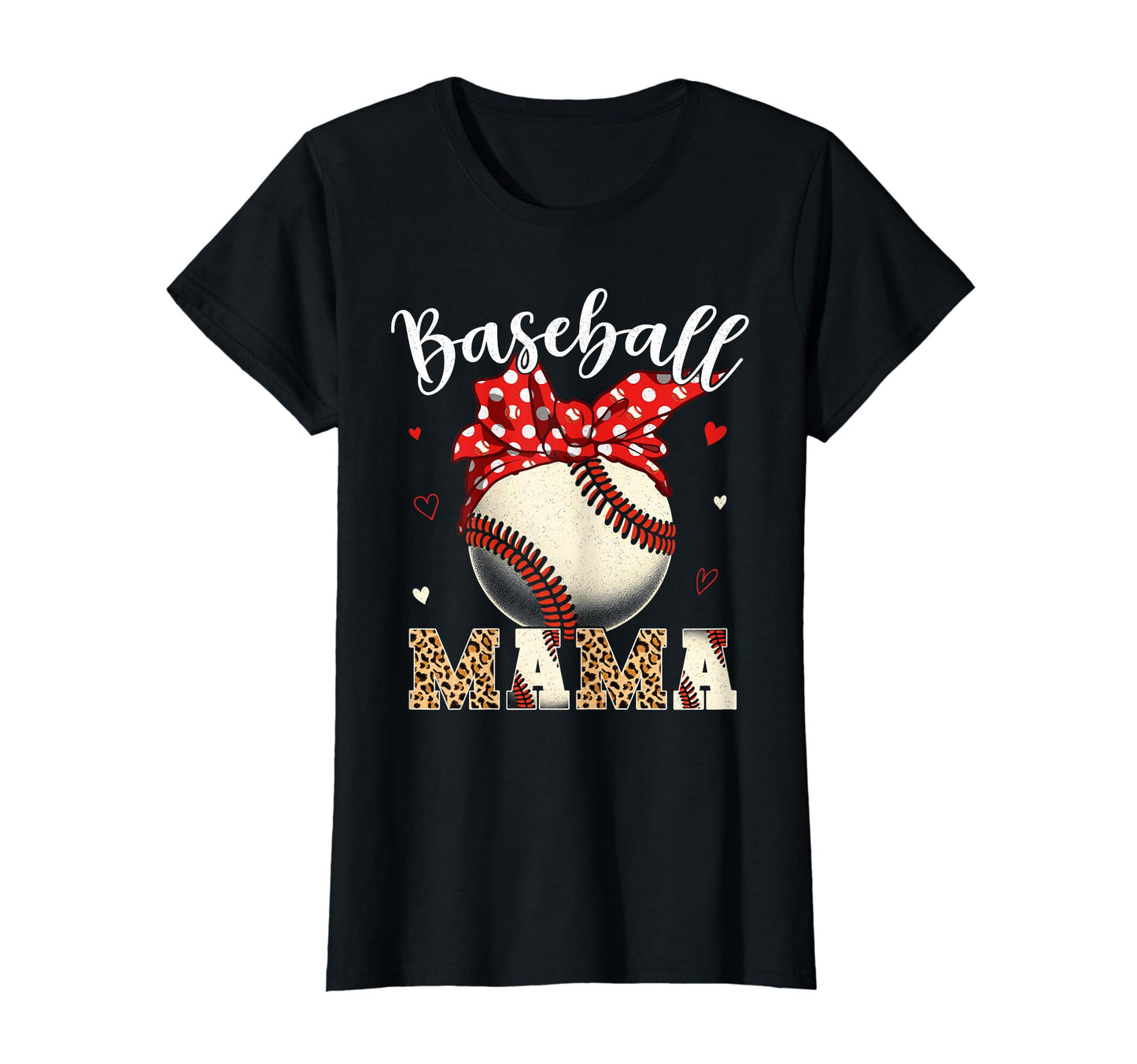 Womens Baseball Mama Headband Leopard T-Shirt - Streetwear Style Men Women - T-Shirt, Sweatshirt, Hoodie