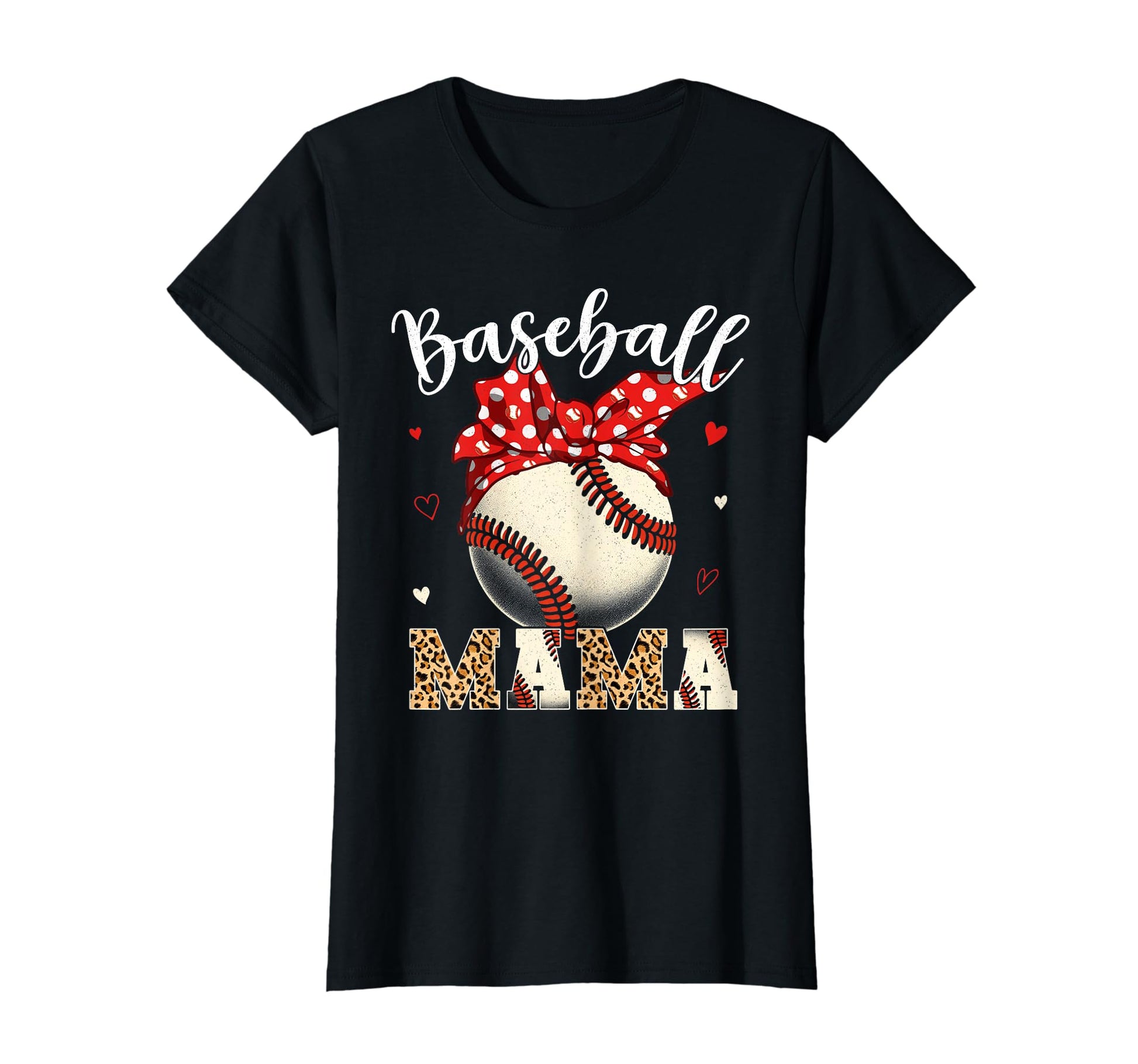 Womens Baseball Mama Headband Leopard T-Shirt - Streetwear Style Men Women - T-Shirt, Sweatshirt, Hoodie
