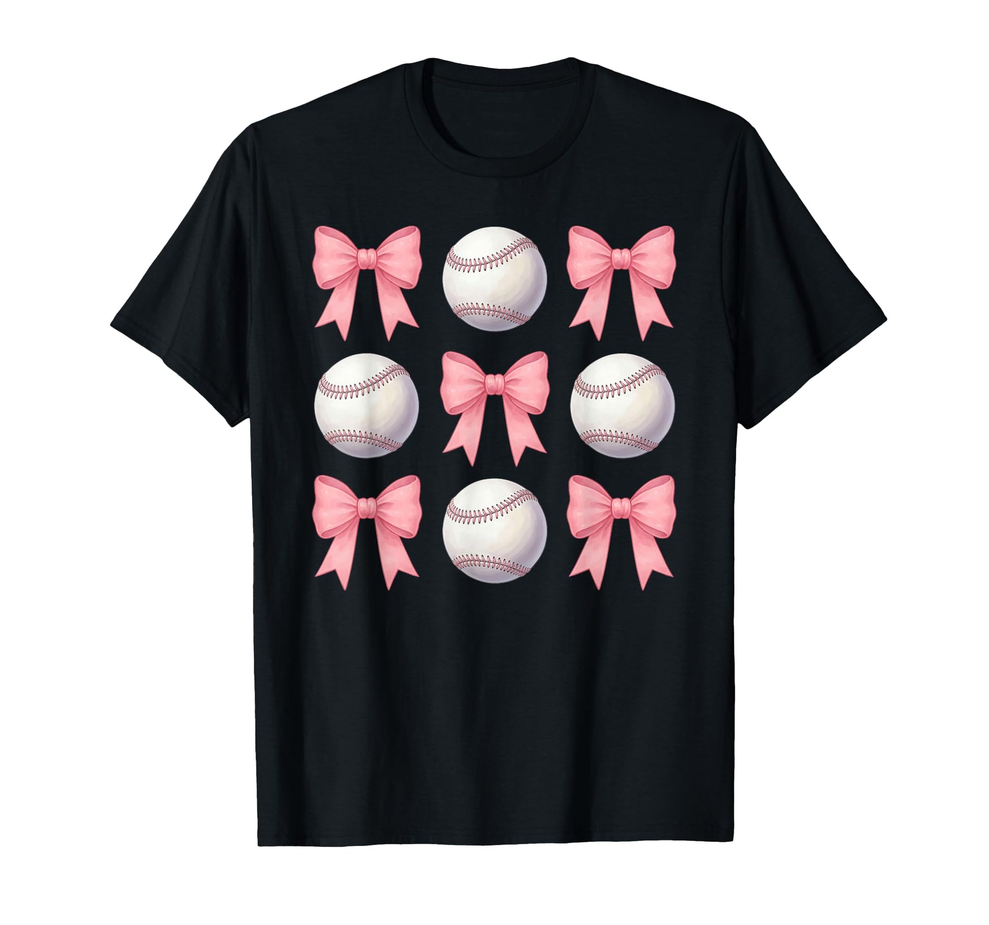 Baseball Mom Sister Coquette Bows Teen T-Shirt - Aesthetic Graphic Unisex - T-Shirt, Sweatshirt, Hoodie