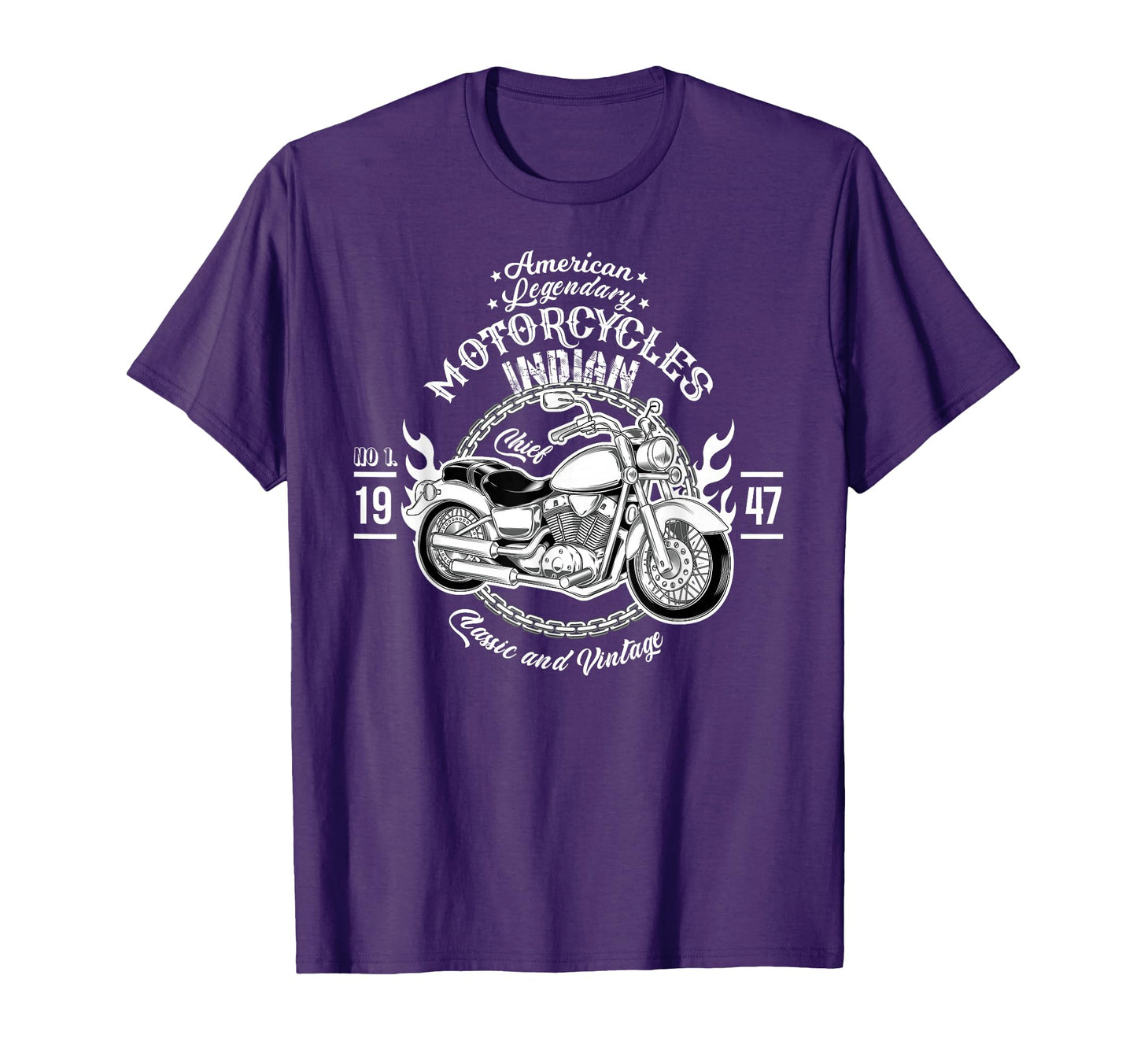 Old Biker American Motorcycle T-Shirt - Casual Everyday Wear for Adults - T-Shirt, Sweatshirt, Hoodie