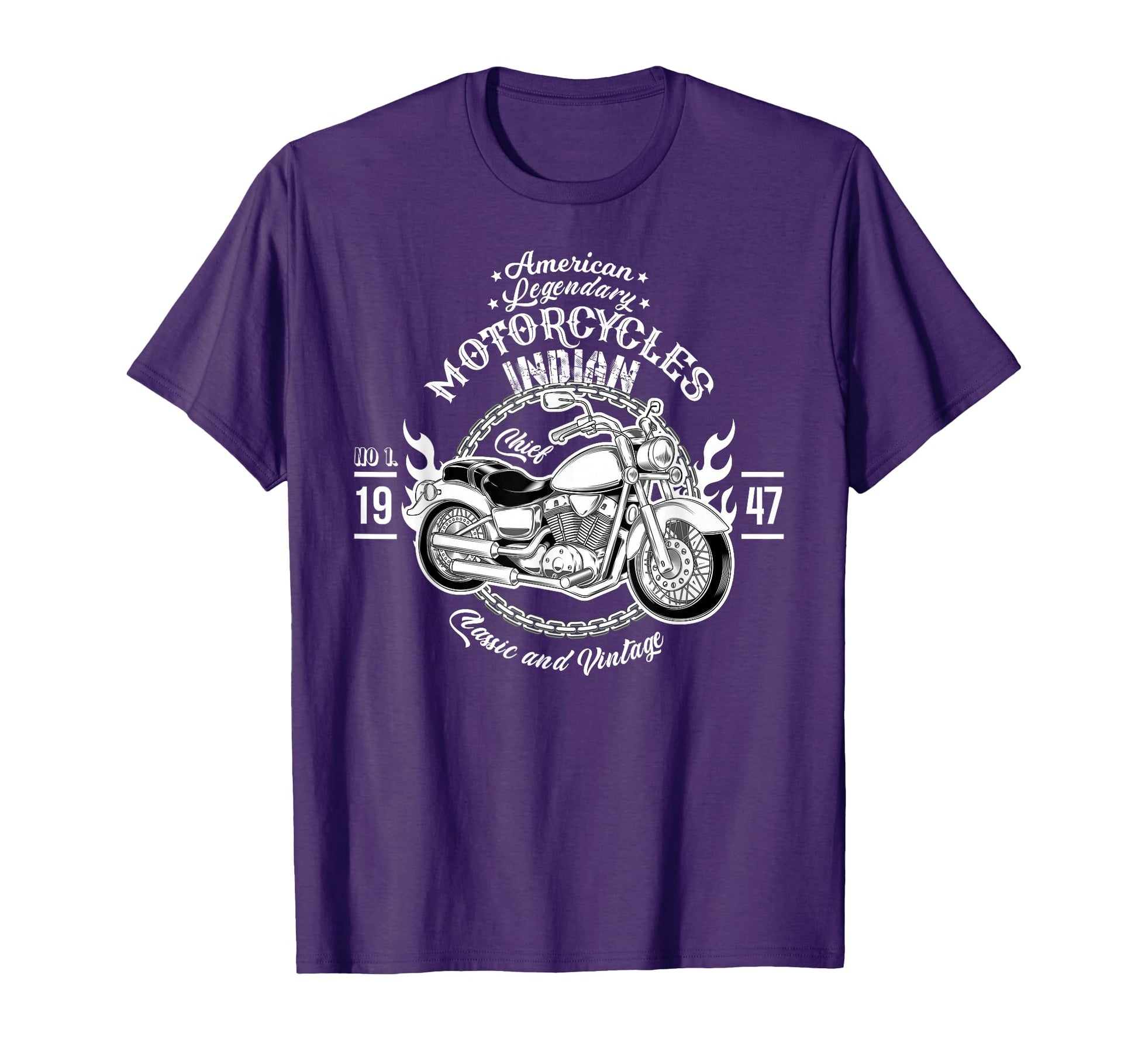 Old Biker American Motorcycle T-Shirt - Casual Everyday Wear for Adults - T-Shirt, Sweatshirt, Hoodie