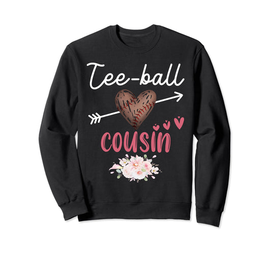 Ball Cousin Heart Baseball Family Sweatshirt - Streetwear Style for Adults - T-Shirt, Sweatshirt, Hoodie