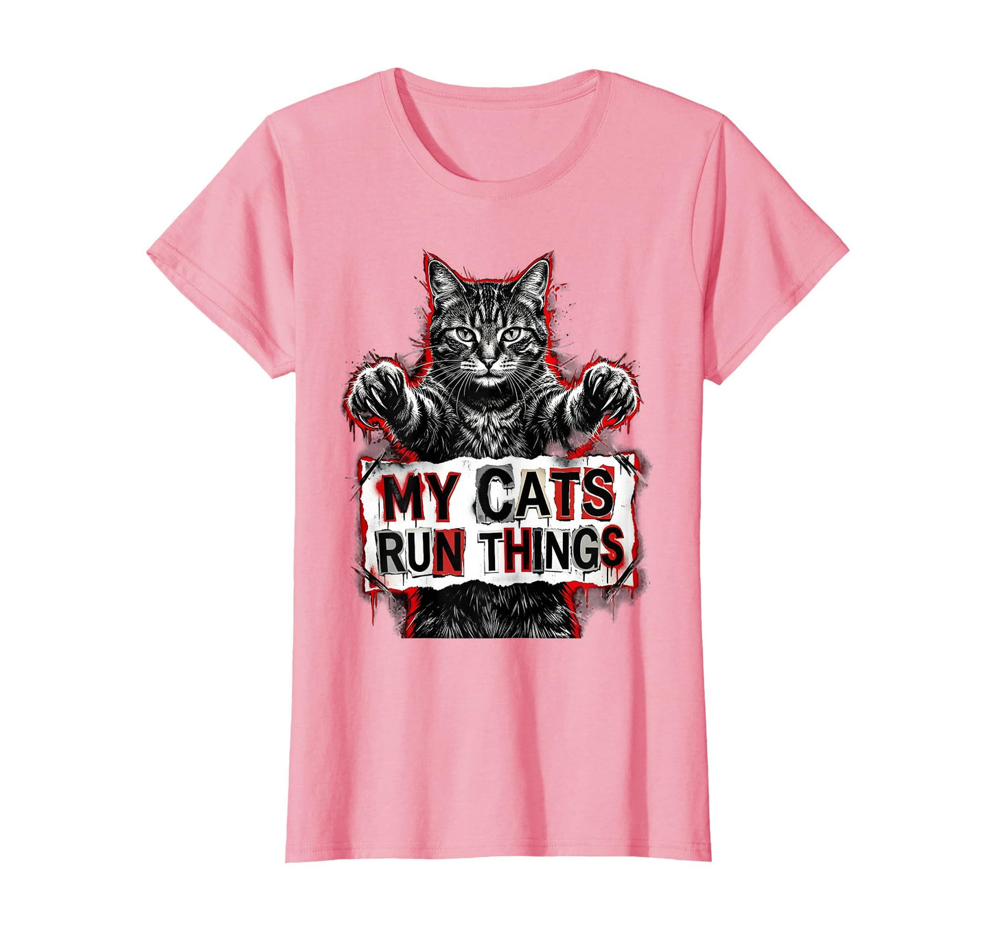 My Cats Run Things Cat Daddy T-Shirt - Custom Art Print Unisex - T-Shirt, Sweatshirt, Hoodie