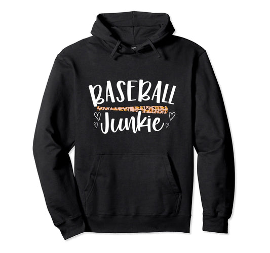 Baseball Leopard Cheetah Pattern Hoodie - Aesthetic Graphic for Adults - T-Shirt, Sweatshirt, Hoodie