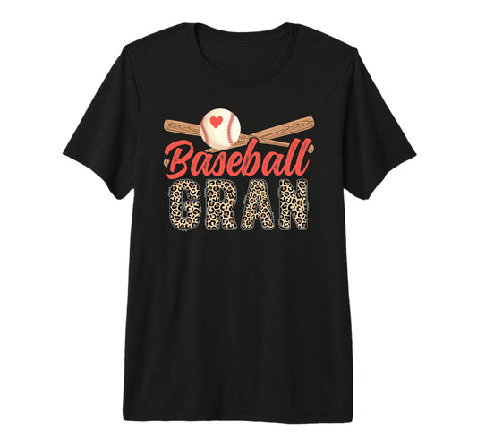 Baseball Gran Leopard Gran Baseball T-Shirt - Streetwear Style for Adults - T-Shirt, Sweatshirt, Hoodie