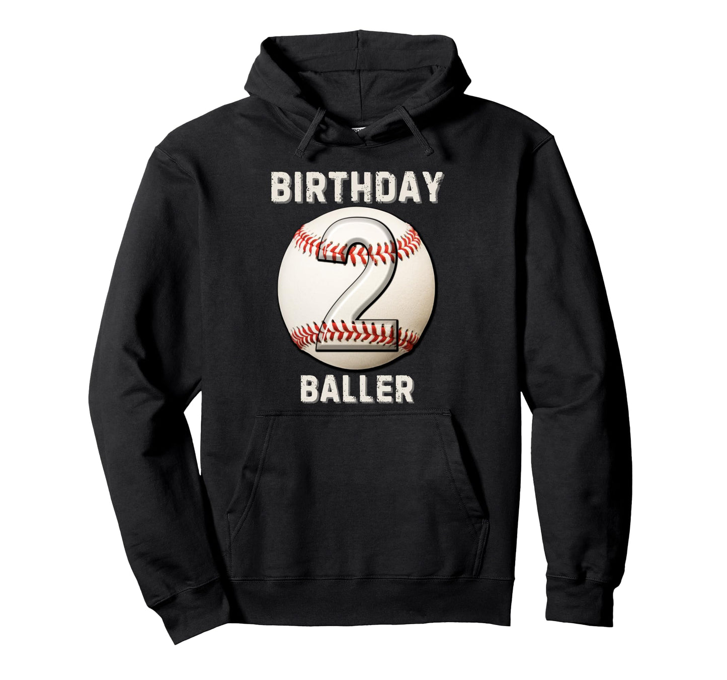 Its My 2Nd Birthday Baseball 2 Year Hoodie - Casual Everyday Wear Unisex - T-Shirt, Sweatshirt, Hoodie