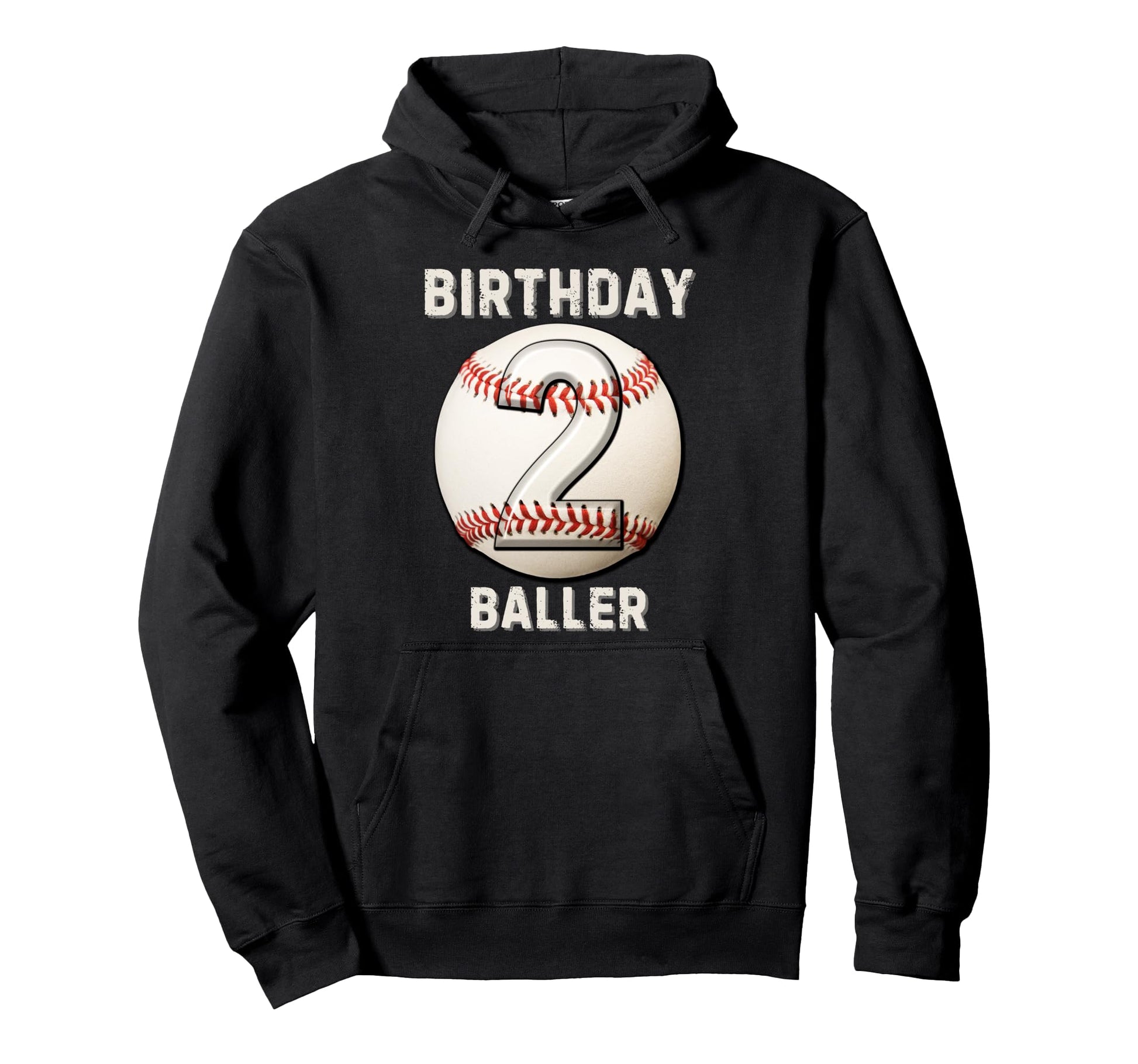 Its My 2Nd Birthday Baseball 2 Year Hoodie - Casual Everyday Wear Unisex - T-Shirt, Sweatshirt, Hoodie