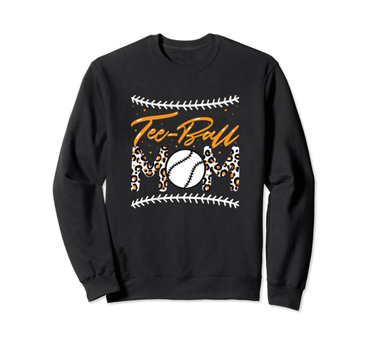 Ball Mom Mothers Day Teeball Mom Sweatshirt - Trendy Graphic Unisex - T-Shirt, Sweatshirt, Hoodie