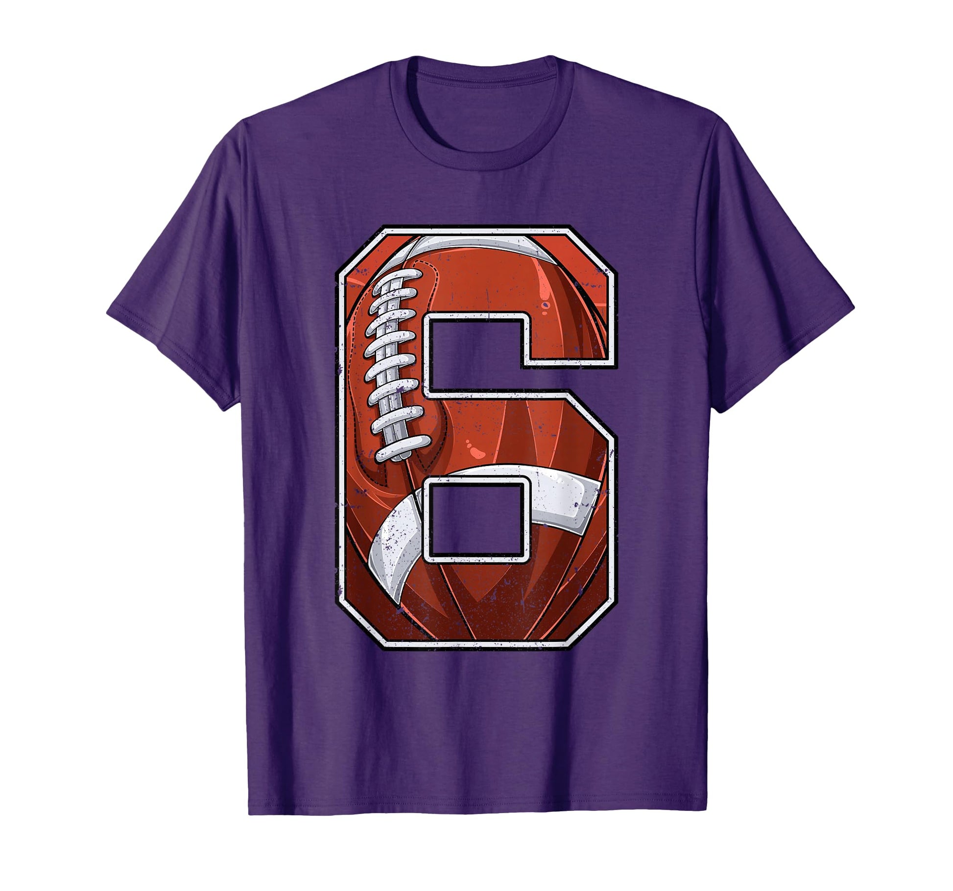Football Sixth 6Th Birthday Six 6 Years T-Shirt - Unique Graphic Men Women - T-Shirt, Sweatshirt, Hoodie