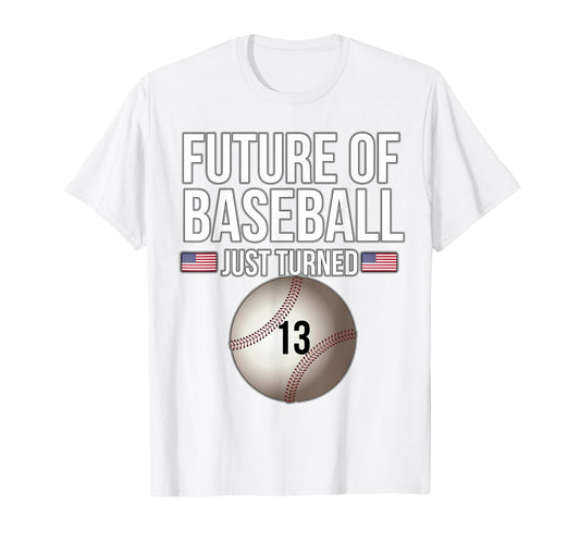13Th Birthday Baseball 13 Year Old T-Shirt - Unique Graphic Men Women - T-Shirt, Sweatshirt, Hoodie