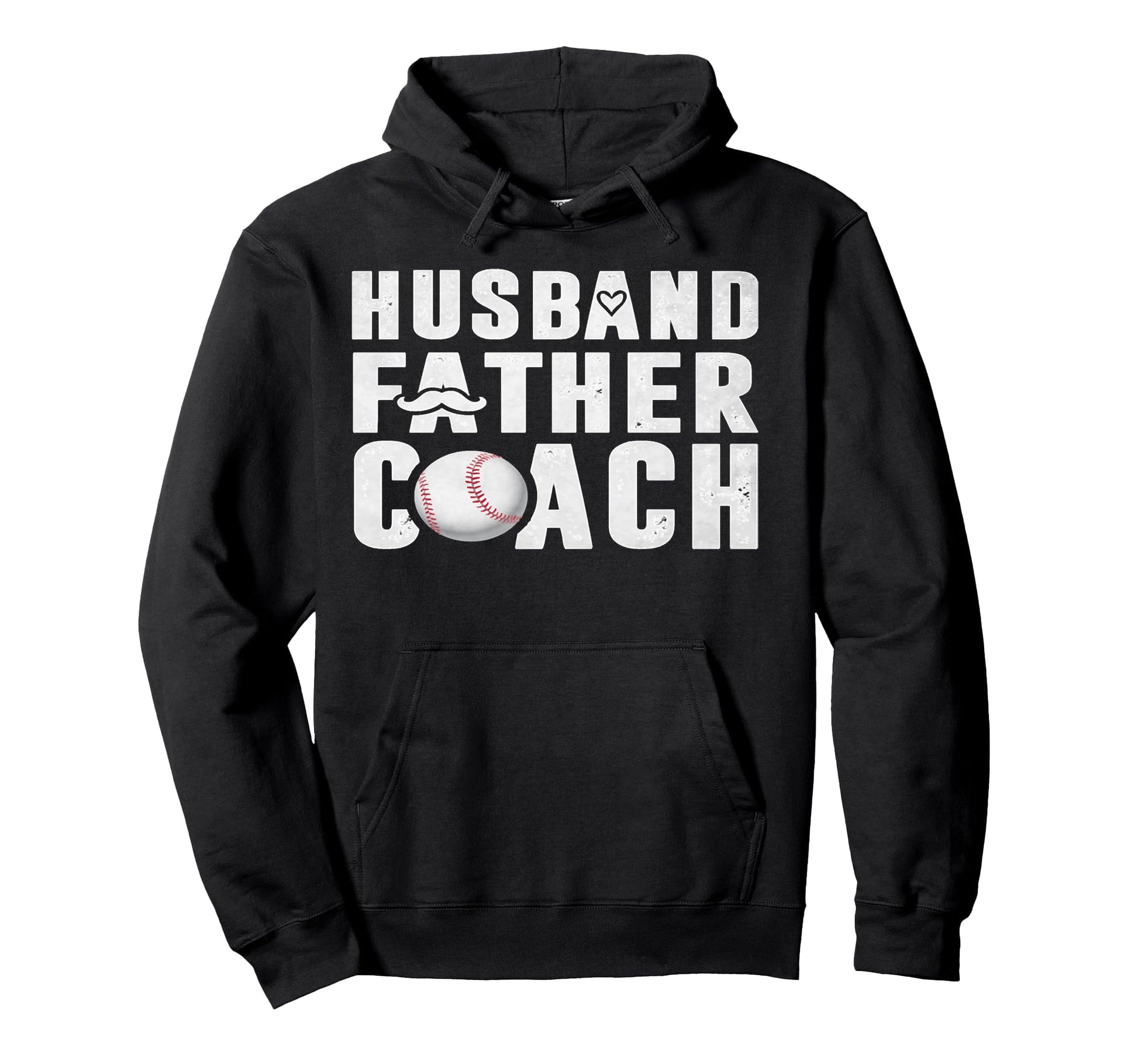Softball Coach Dad Husband Baseball Hoodie - Streetwear Style Unisex - T-Shirt, Sweatshirt, Hoodie