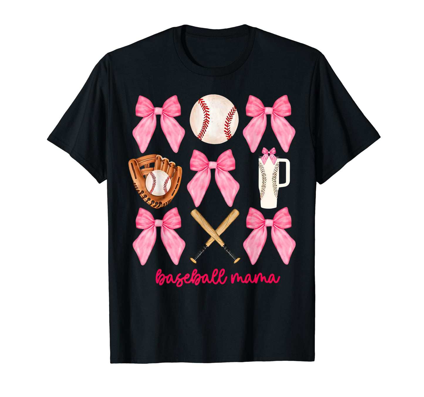 Coquette Baseball Mama T-Shirt - Novelty Apparel Men Women - T-Shirt, Sweatshirt, Hoodie