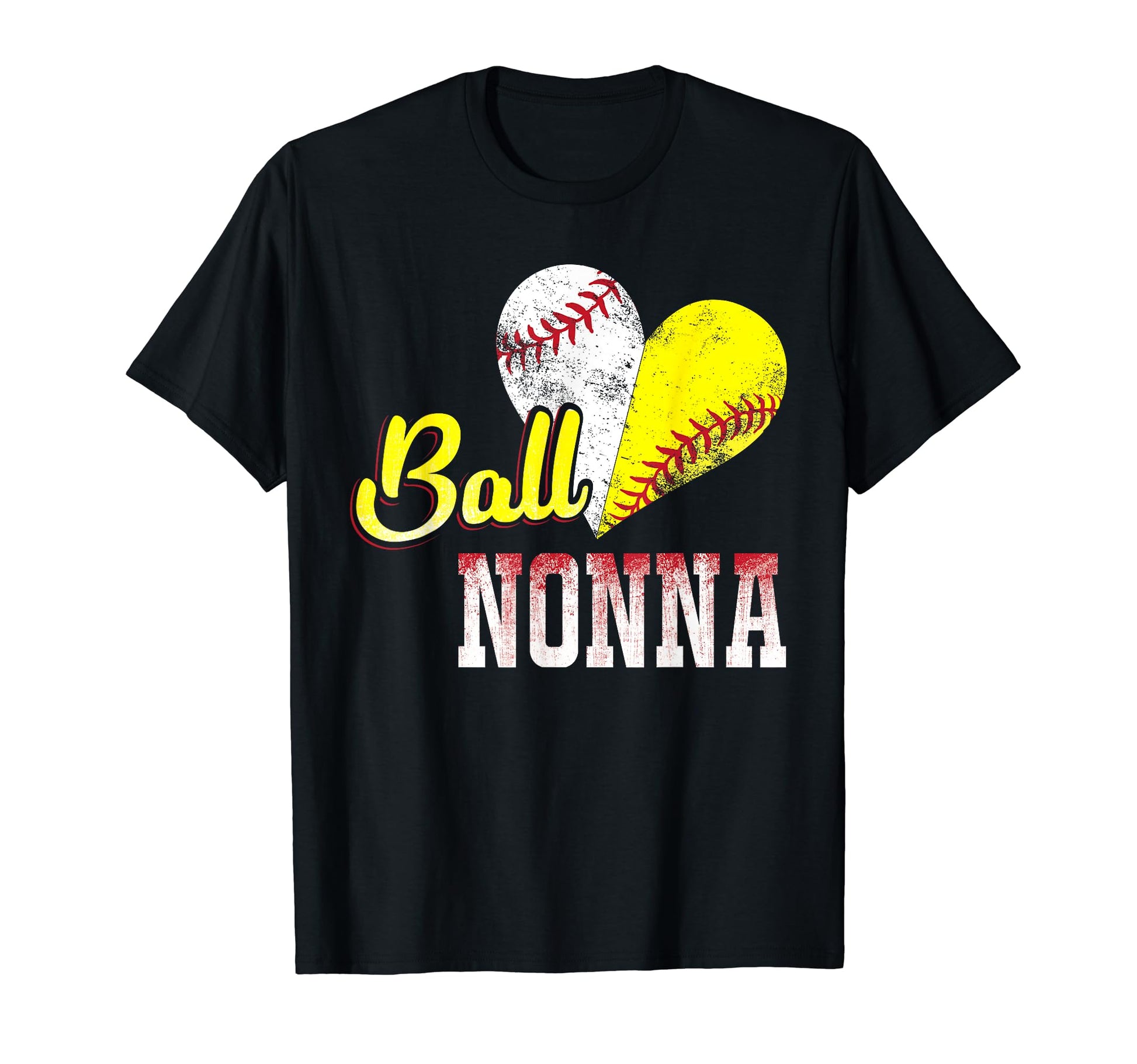 Ball Nonna T Love Playing Baseball T-Shirt - Minimalist Print for Adults - T-Shirt, Sweatshirt, Hoodie