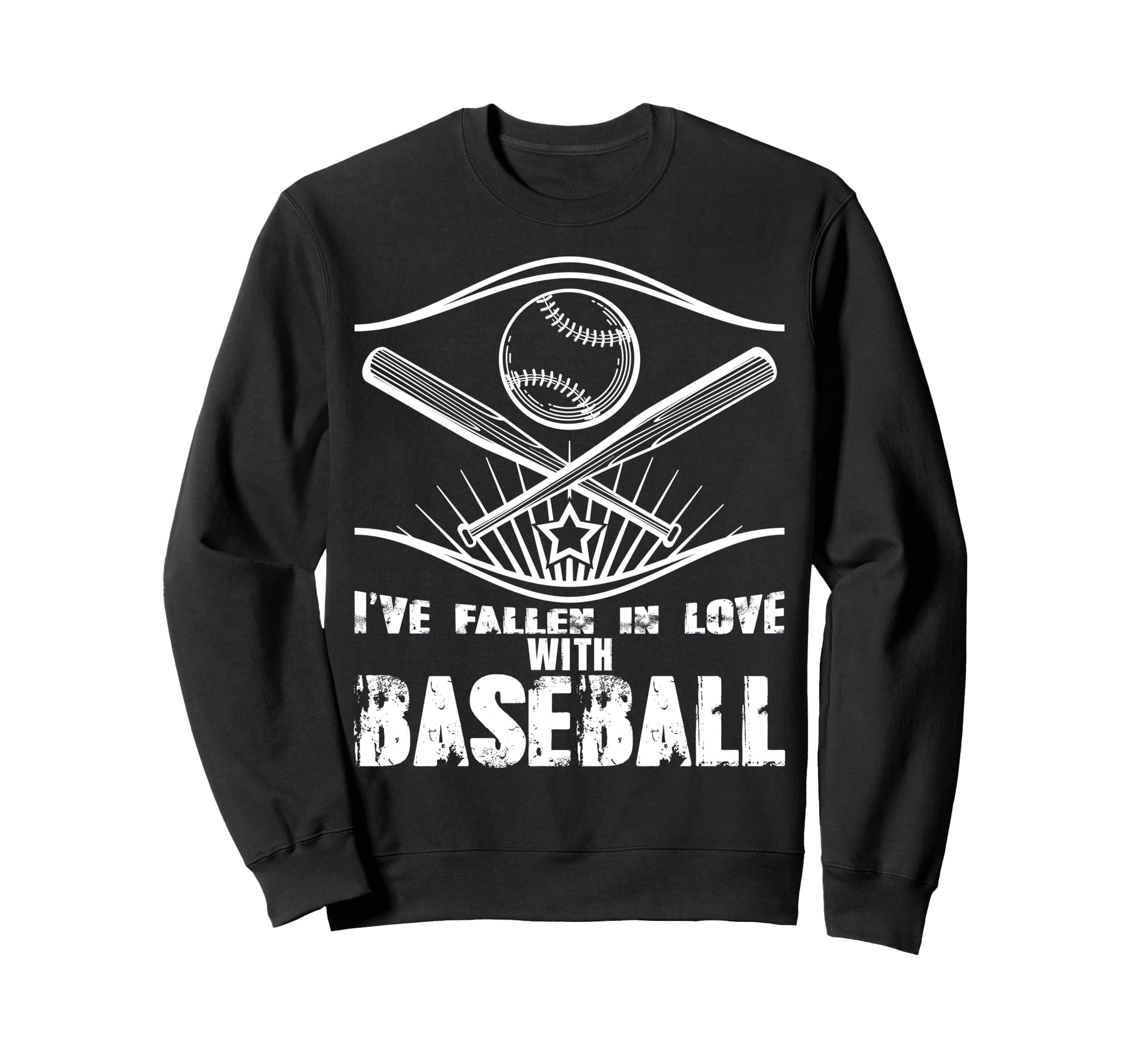 I Ve Fallen Love Baseball Sweatshirt - Aesthetic Graphic for Adults - T-Shirt, Sweatshirt, Hoodie