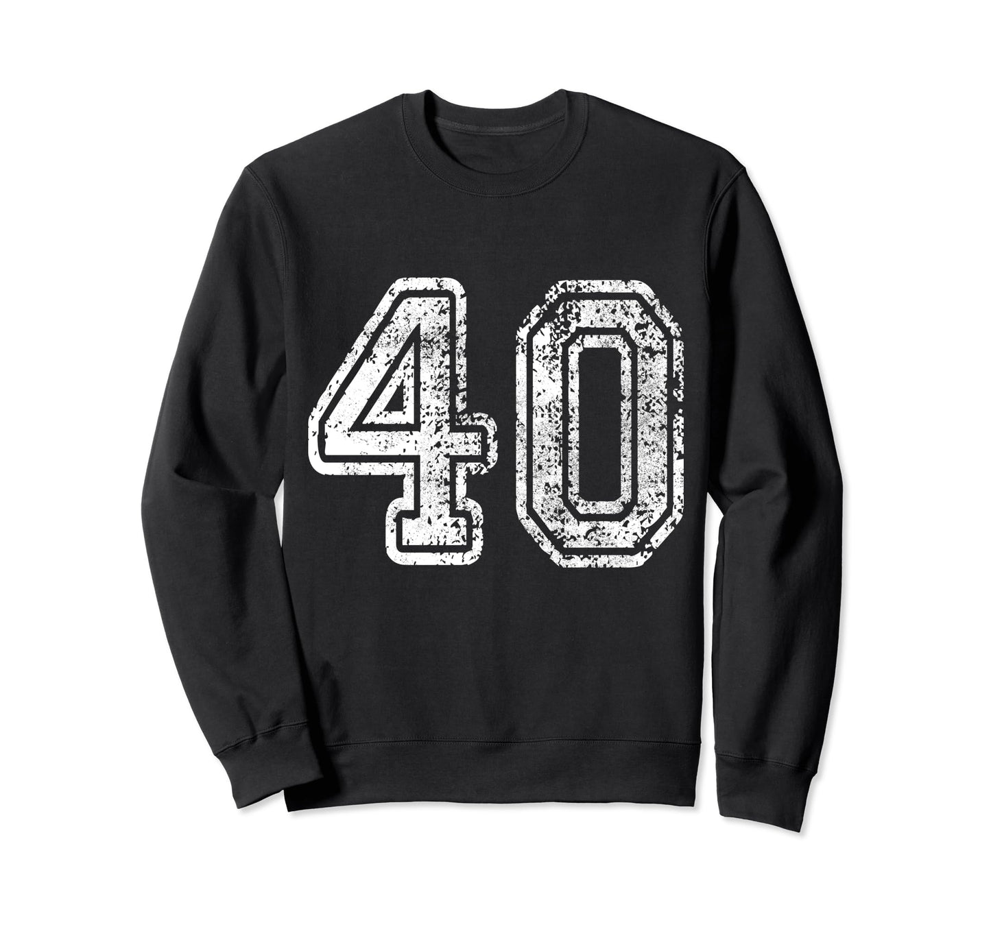 Jersey Number 40 Birthday Forty Sweatshirt - Custom Art Print Men Women - T-Shirt, Sweatshirt, Hoodie