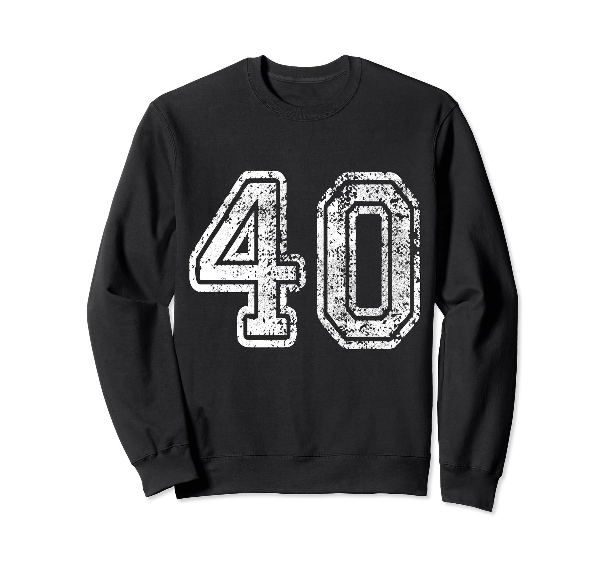 Jersey Number 40 Birthday Forty Sweatshirt - Custom Art Print Men Women - T-Shirt, Sweatshirt, Hoodie