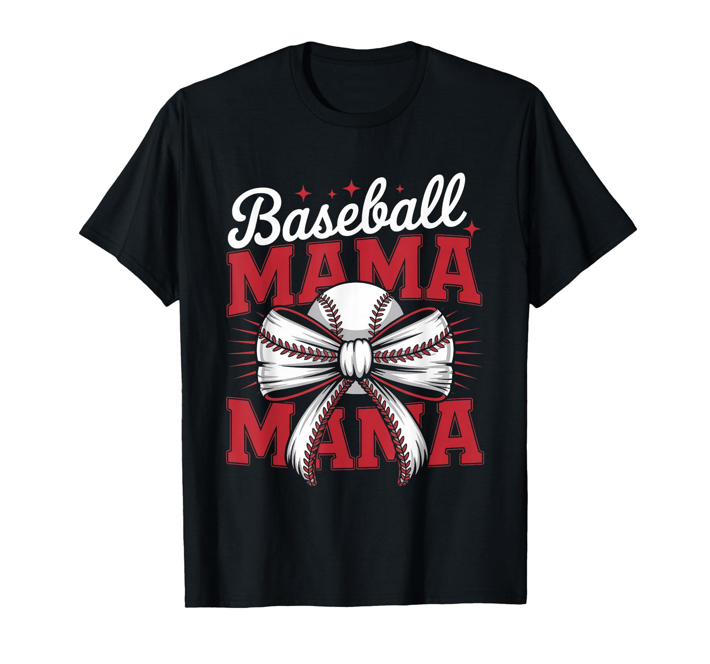 Baseball Mama Coquette Bow Game Day T-Shirt - Trendy Graphic Unisex - T-Shirt, Sweatshirt, Hoodie