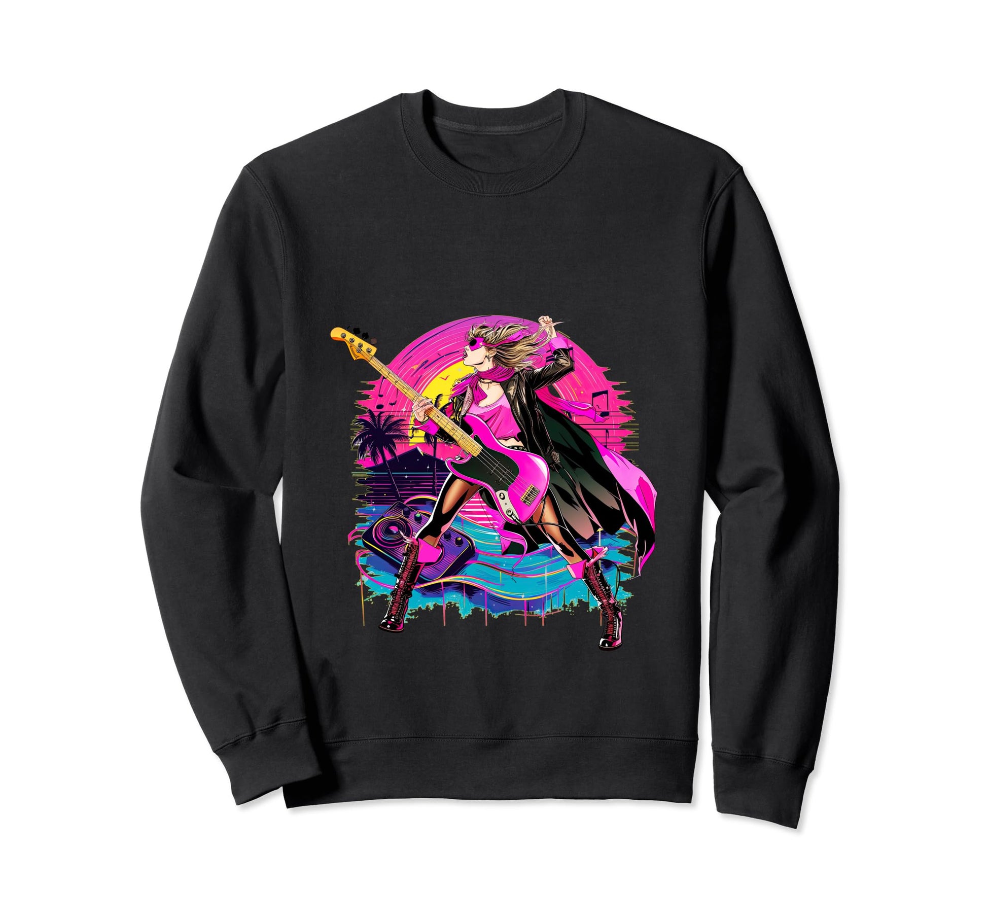 80S 90S Streetwear Rock Super Sweatshirt - Casual Everyday Wear Men Women - T-Shirt, Sweatshirt, Hoodie