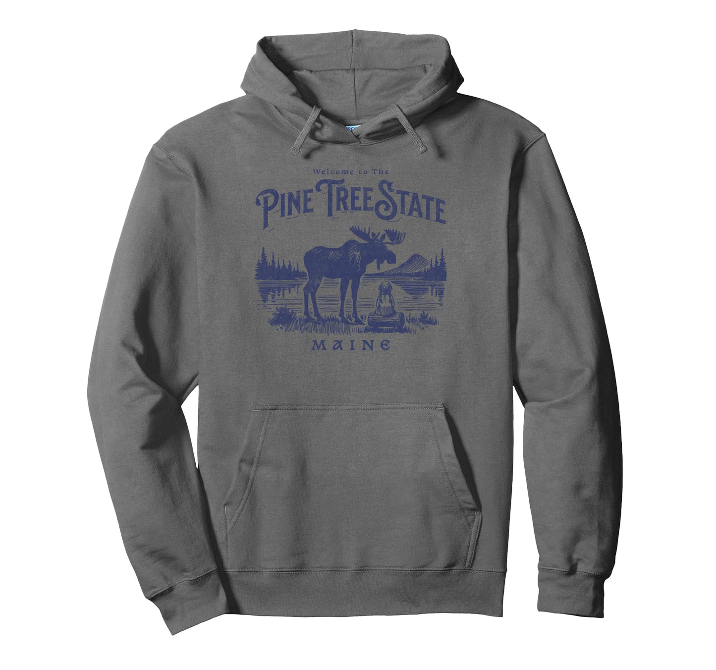 Maine National Parks Camping Hiker Hoodie - Casual Everyday Wear Men Women - T-Shirt, Sweatshirt, Hoodie