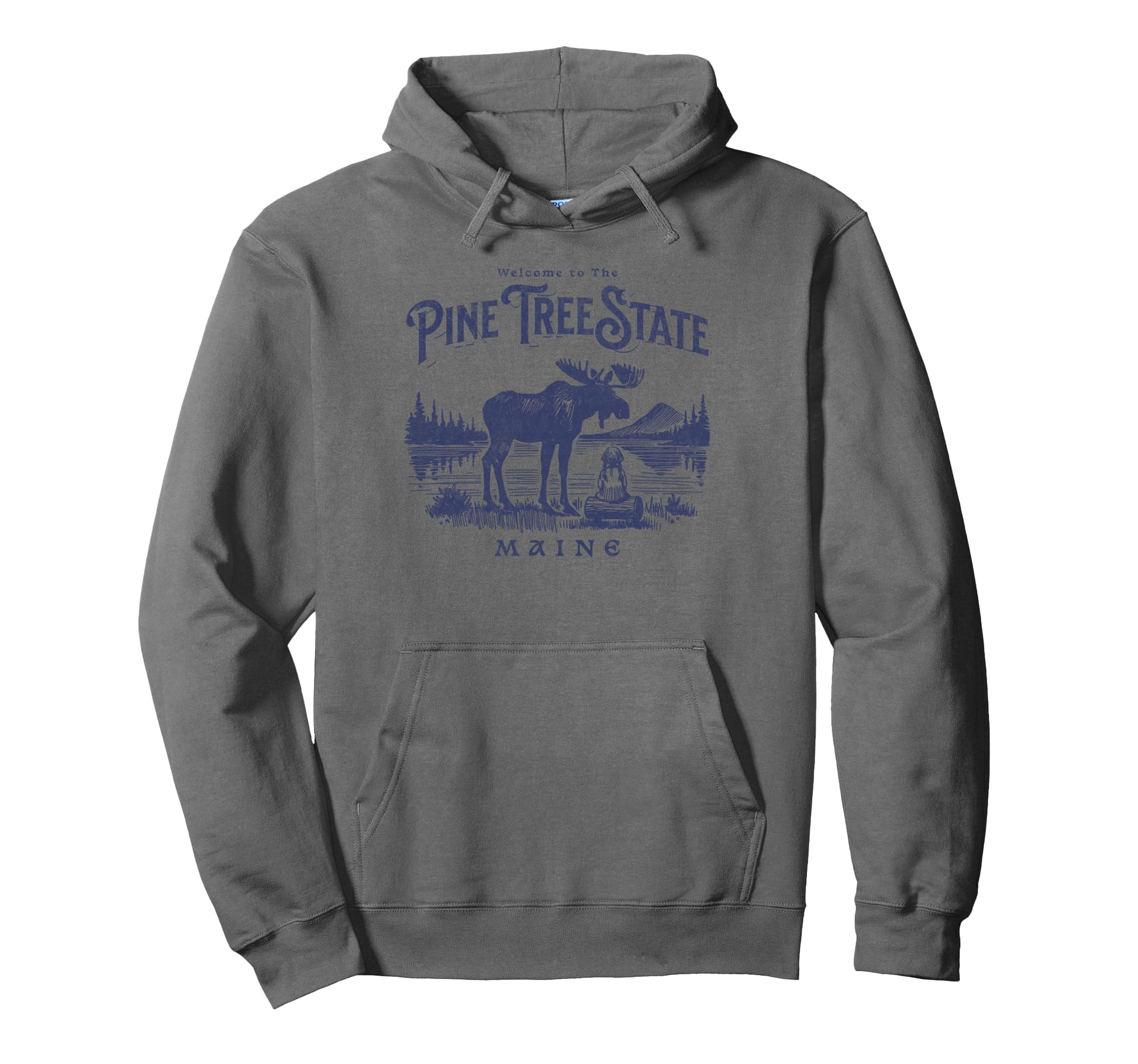 Maine National Parks Camping Hiker Hoodie - Casual Everyday Wear Men Women - T-Shirt, Sweatshirt, Hoodie