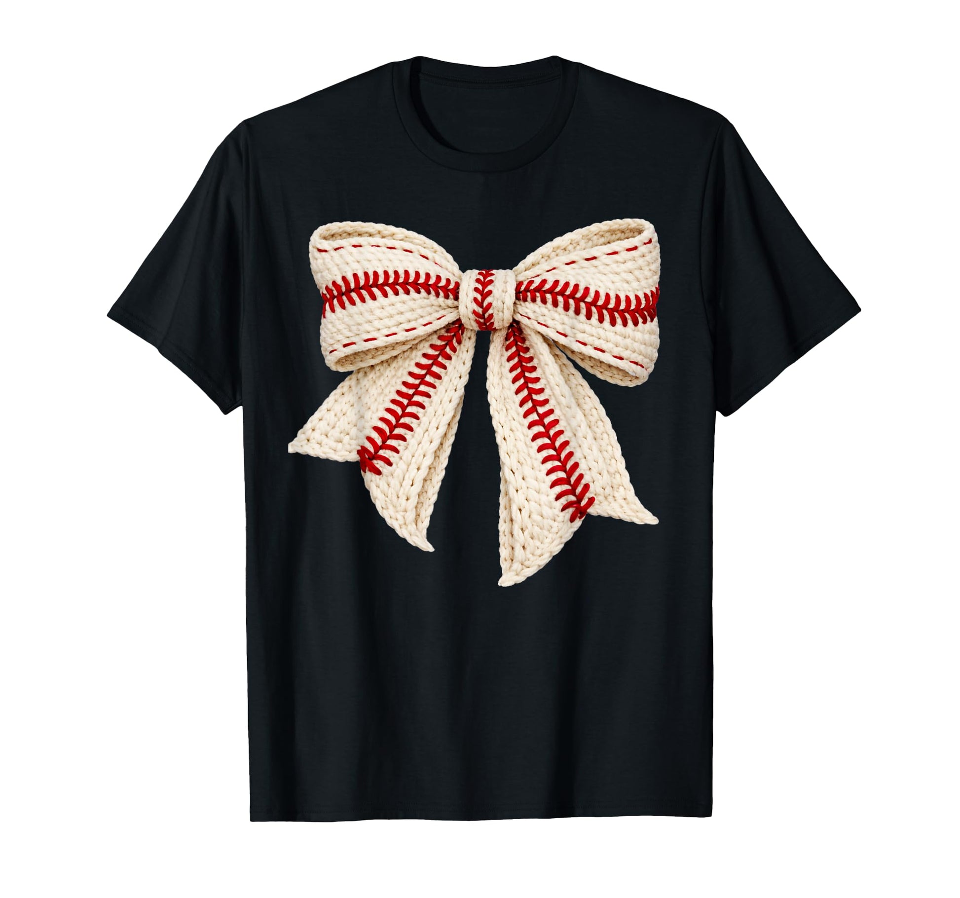 Baseball Coquette Bow Yarn Game Day T-Shirt - Streetwear Style Men Women - T-Shirt, Sweatshirt, Hoodie