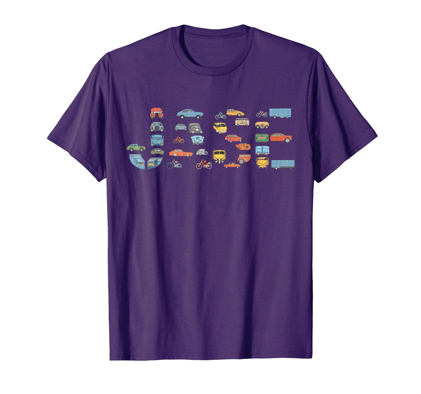 Jase Custom Name Personalized Cars T-Shirt - Trendy Graphic Men Women - T-Shirt, Sweatshirt, Hoodie