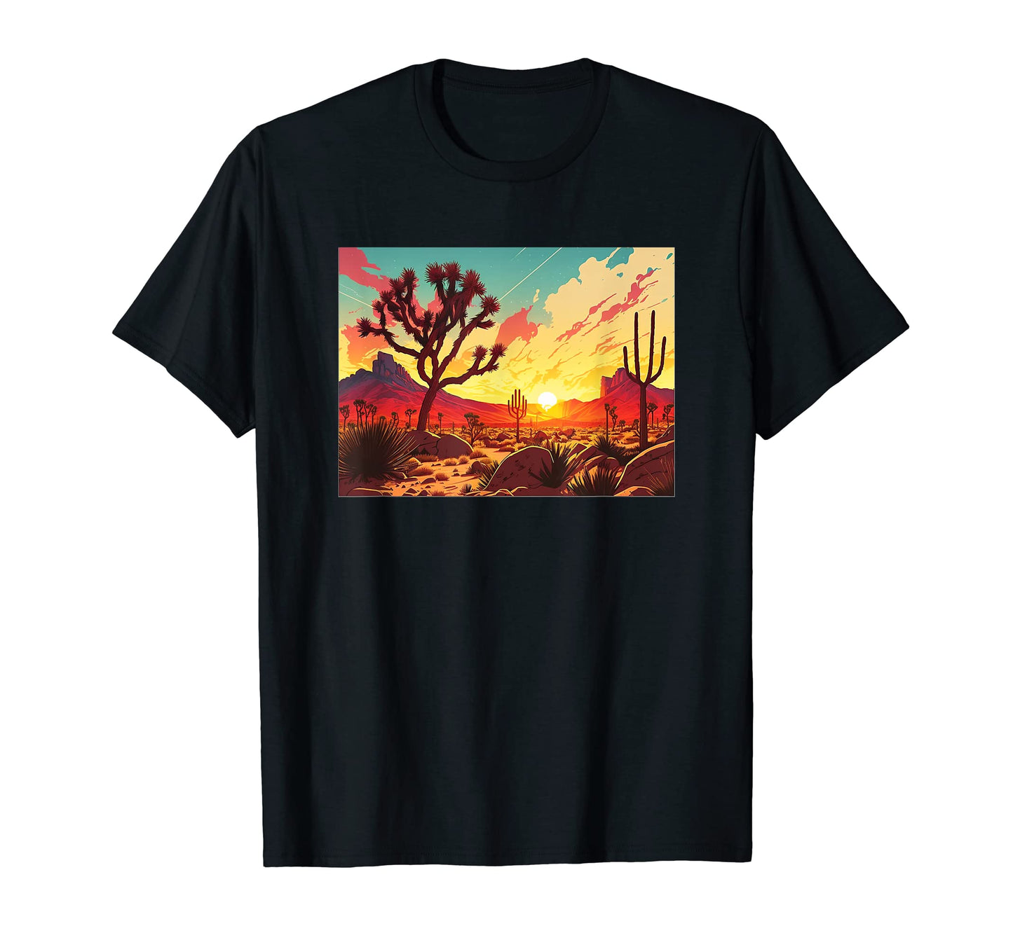 Joshua Tree National Park Desert T-Shirt - Minimalist Print for Adults - T-Shirt, Sweatshirt, Hoodie