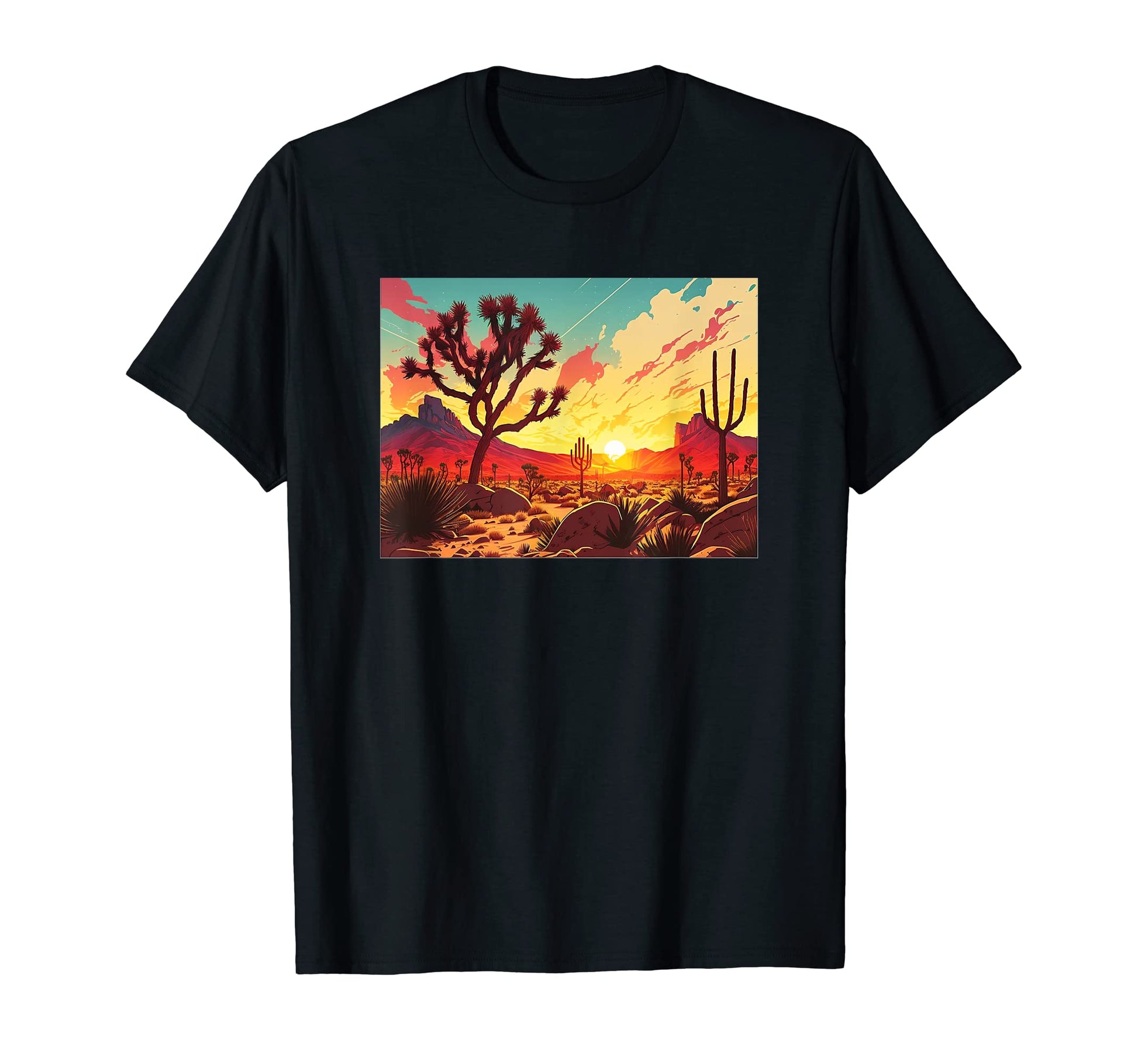 Joshua Tree National Park Desert T-Shirt - Minimalist Print for Adults - T-Shirt, Sweatshirt, Hoodie