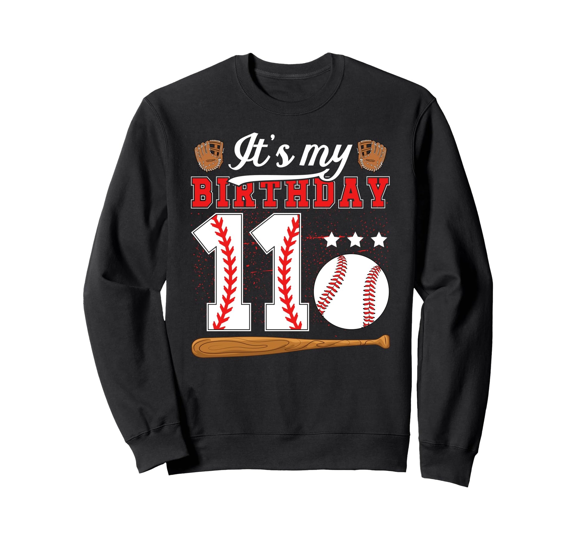 11Th Baseball Birthday Party 11 Sweatshirt - Aesthetic Graphic Men Women - T-Shirt, Sweatshirt, Hoodie
