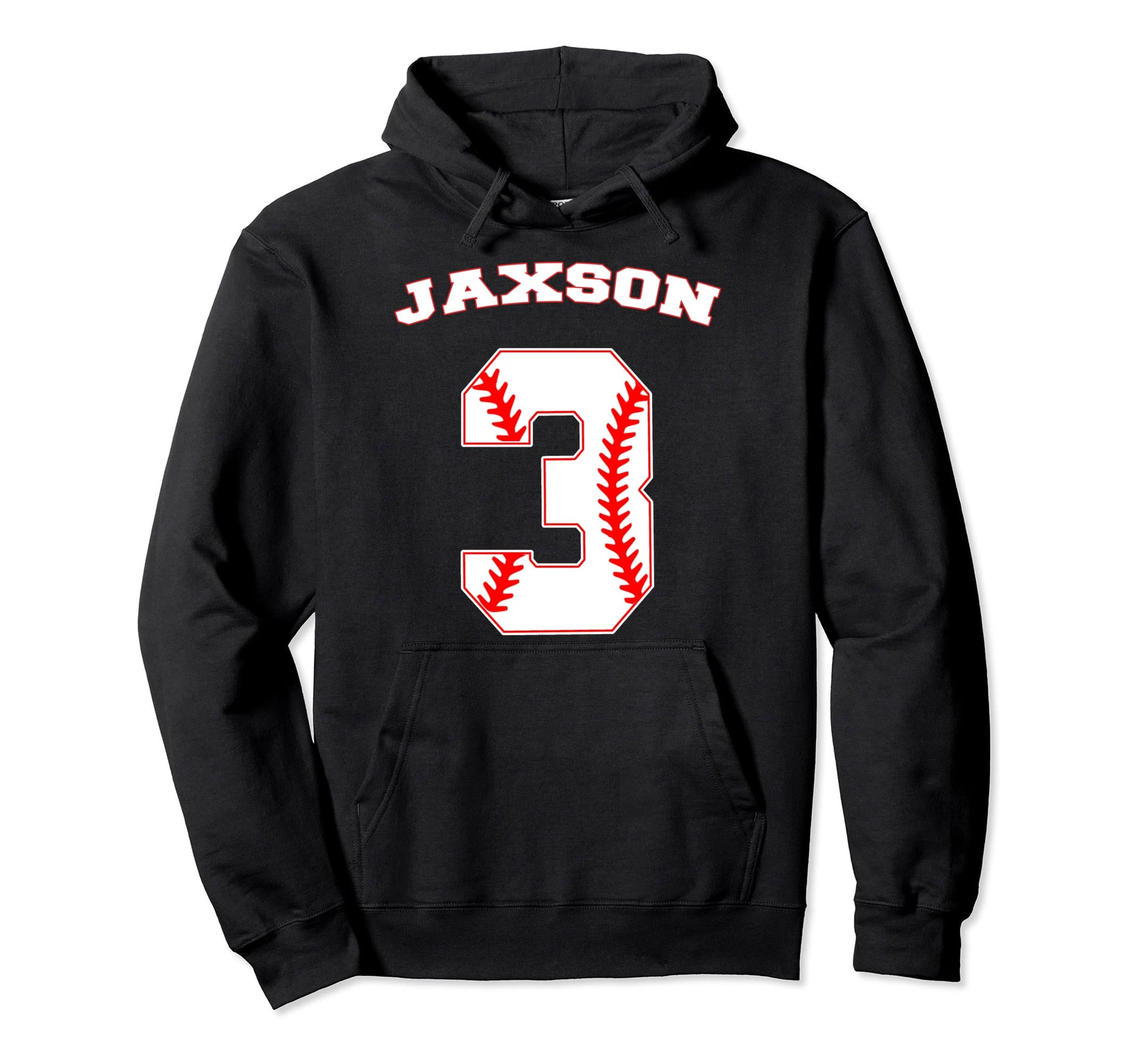 Jaxson Baseball Name Three Years 3Rd Hoodie - Minimalist Print Unisex - T-Shirt, Sweatshirt, Hoodie