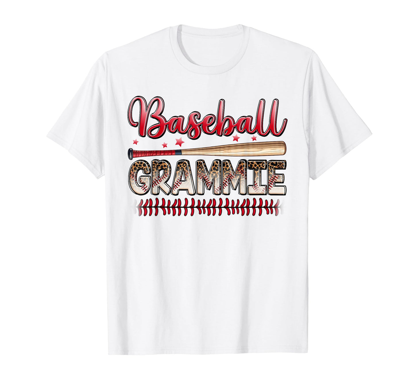 Baseball Grammie Funny Leopard Baseball T-Shirt - Unique Graphic Men Women - T-Shirt, Sweatshirt, Hoodie