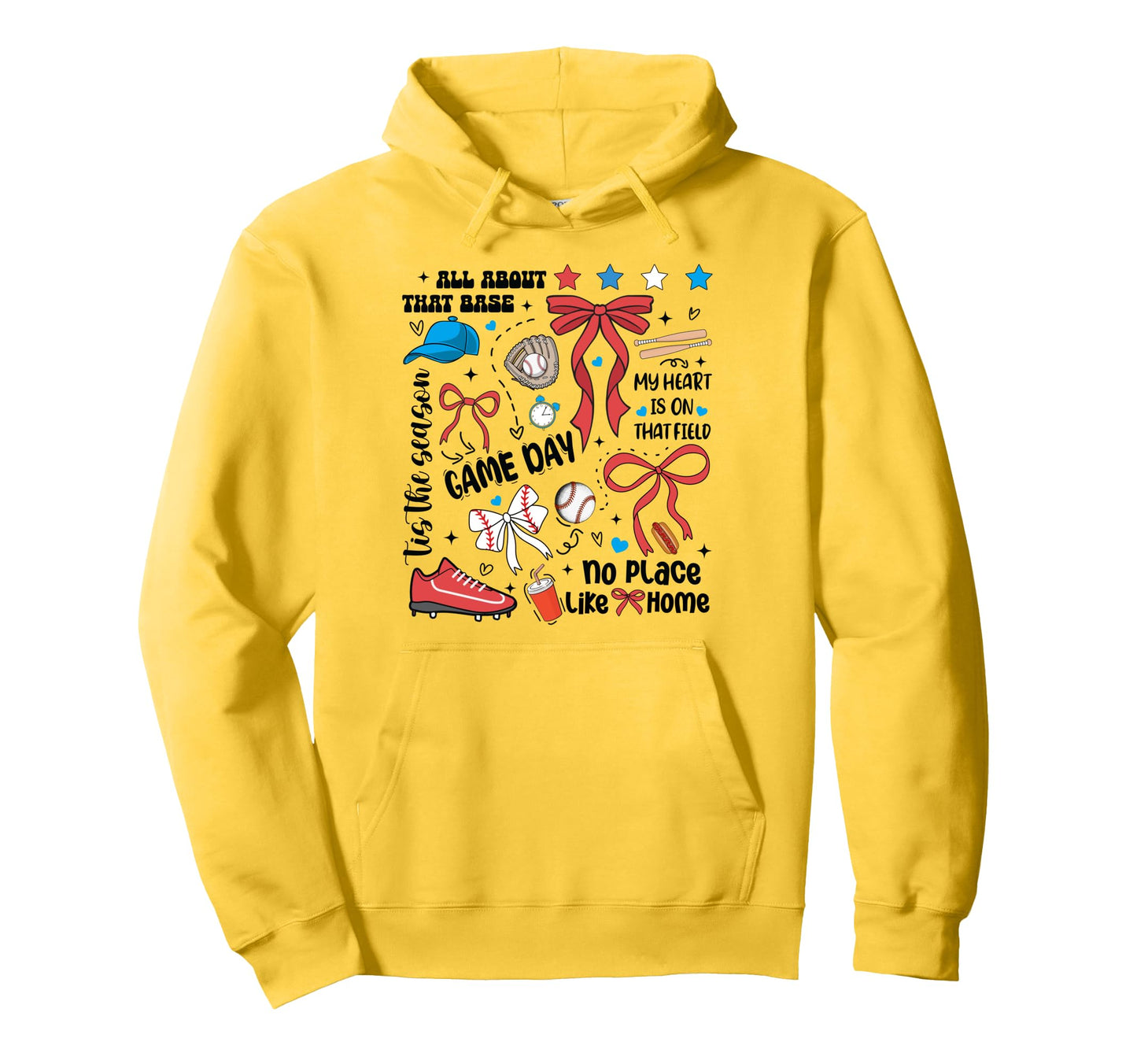 Baseball Mom Son Heart Field Game Day Hoodie - Custom Art Print Unisex - T-Shirt, Sweatshirt, Hoodie