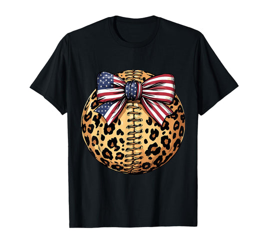 American Baseball Coquette Bow T-Shirt - Fun Novelty Design Unisex - T-Shirt, Sweatshirt, Hoodie