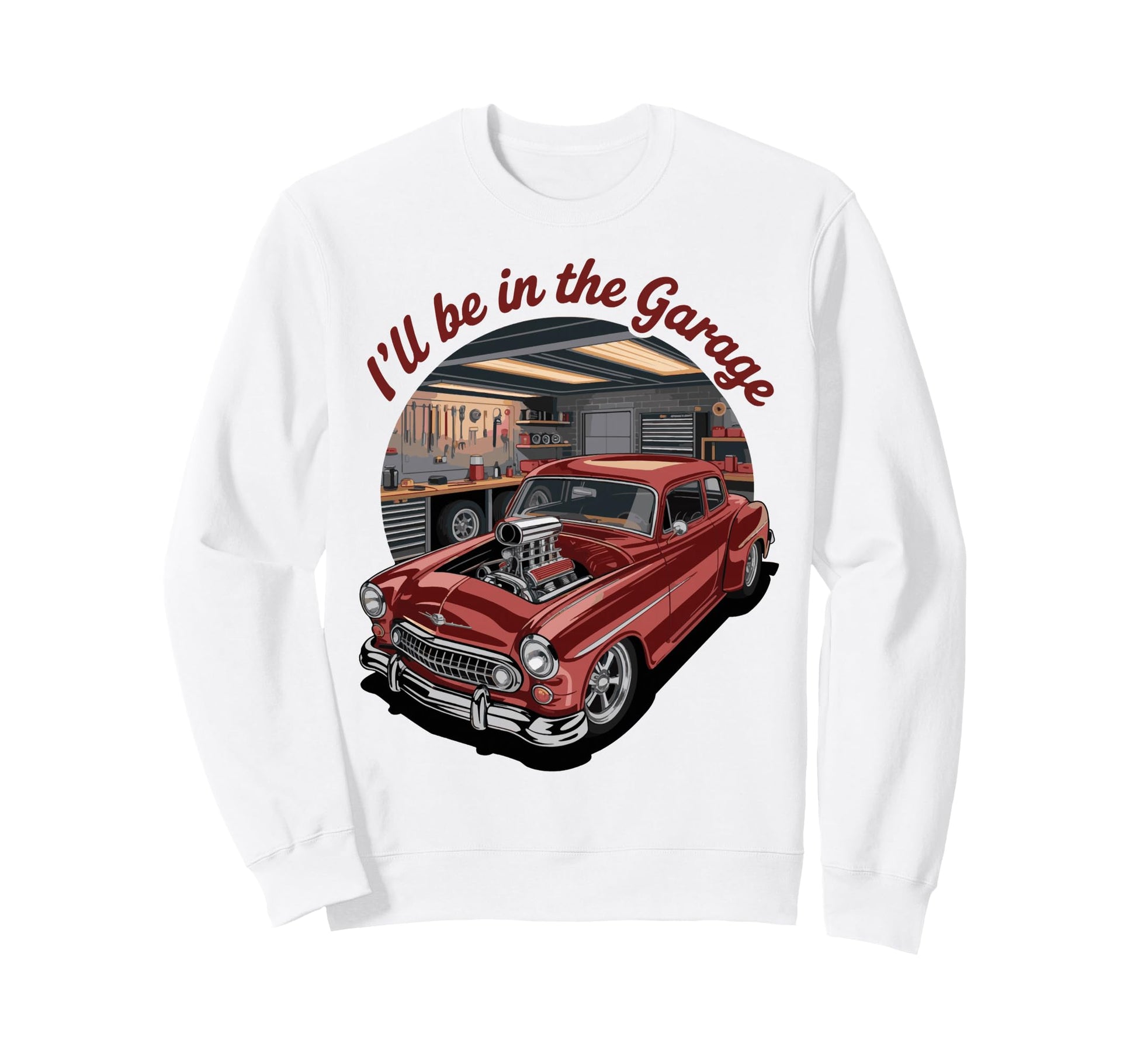 Cars Automobile Car Show Mechanics Sweatshirt - Custom Art Print for Adults - T-Shirt, Sweatshirt, Hoodie