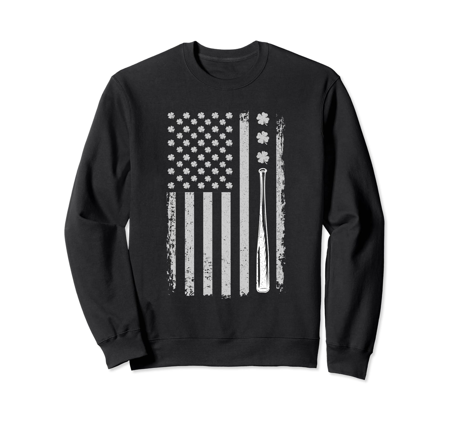 Irish American Us Flag St Sweatshirt - Fun Novelty Design Men Women - T-Shirt, Sweatshirt, Hoodie