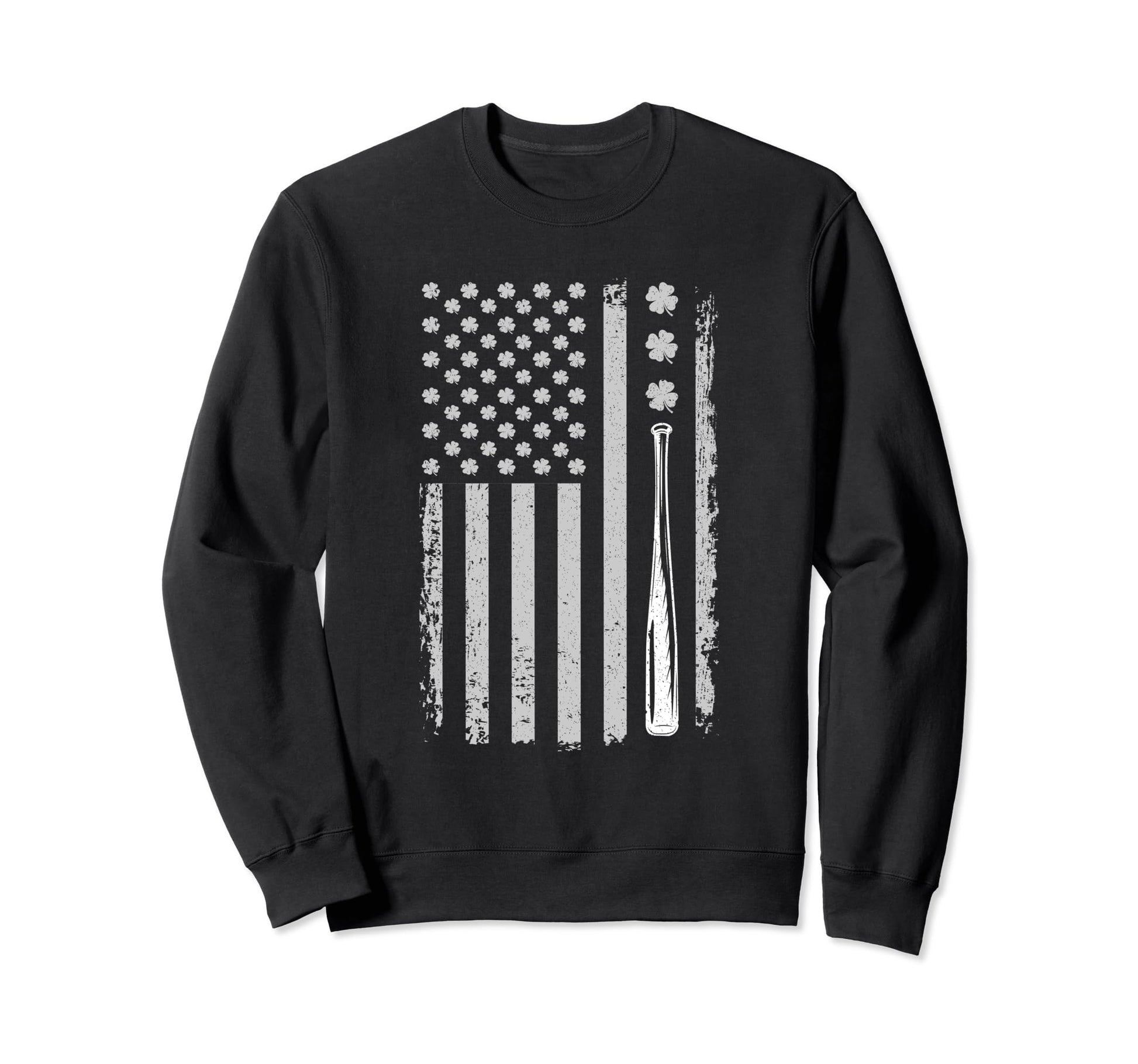 Irish American Us Flag St Sweatshirt - Fun Novelty Design Men Women - T-Shirt, Sweatshirt, Hoodie