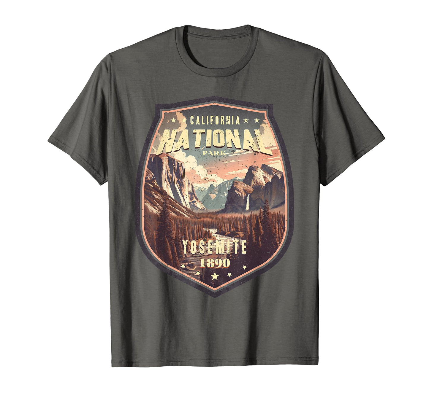 Yosemite National Park Badge T-Shirt - Streetwear Style Unisex - T-Shirt, Sweatshirt, Hoodie