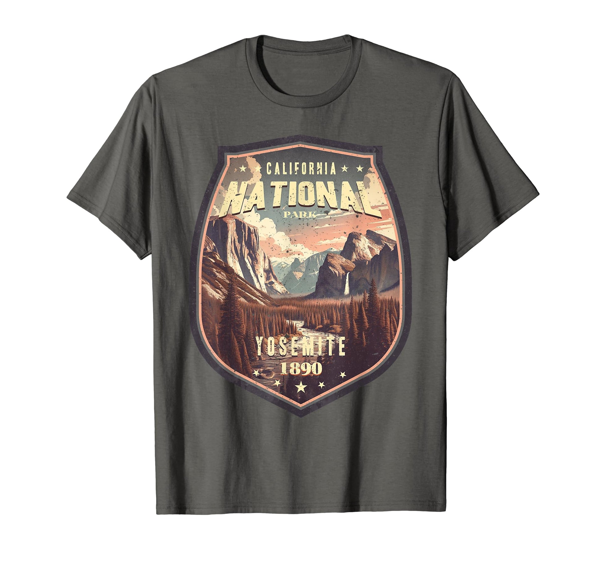 Yosemite National Park Badge T-Shirt - Streetwear Style Unisex - T-Shirt, Sweatshirt, Hoodie