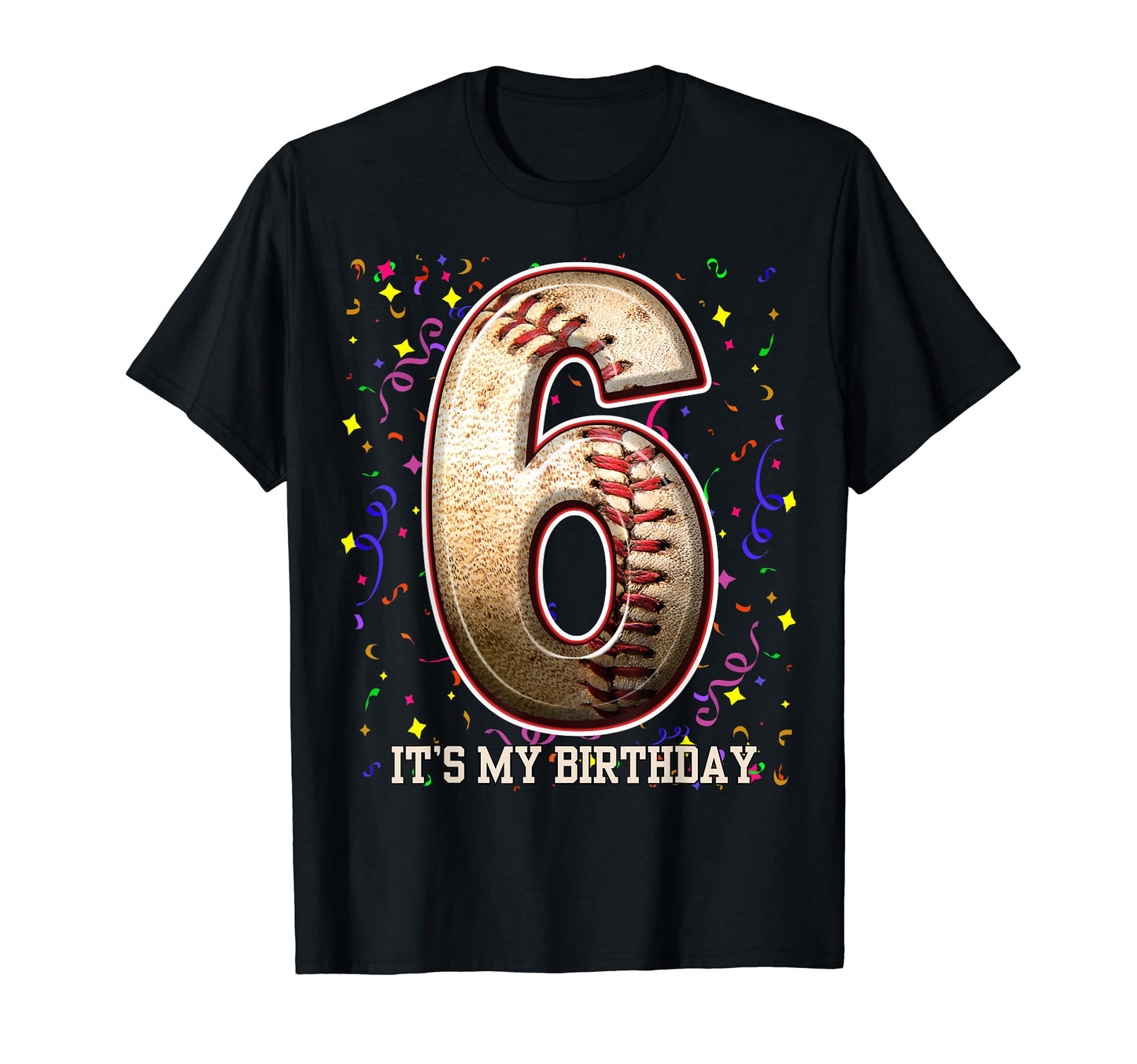 6 Years Old Baseball Play My 6Th T-Shirt - Minimalist Print Men Women - T-Shirt, Sweatshirt, Hoodie