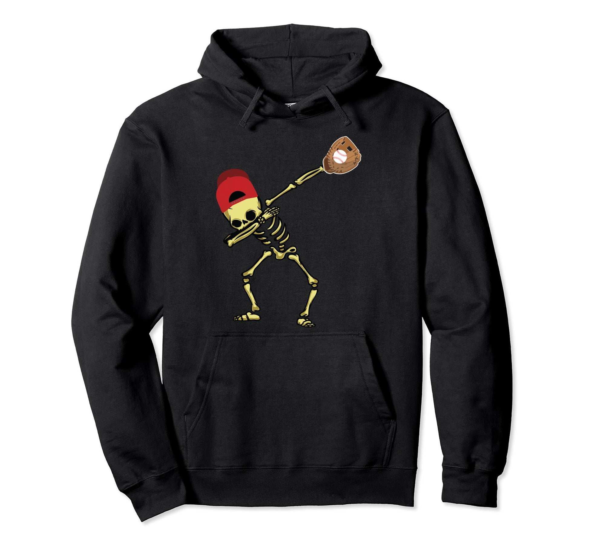Baseball Skeleton Dab Baseball Player Hoodie - Custom Art Print Unisex - T-Shirt, Sweatshirt, Hoodie