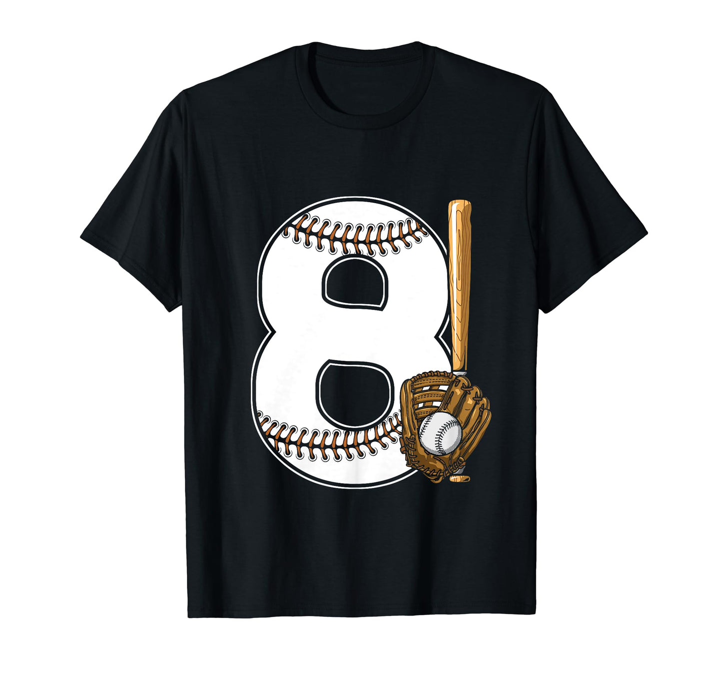 Baseball Birthday 8Th Birthday Party T-Shirt - Trendy Graphic Unisex - T-Shirt, Sweatshirt, Hoodie