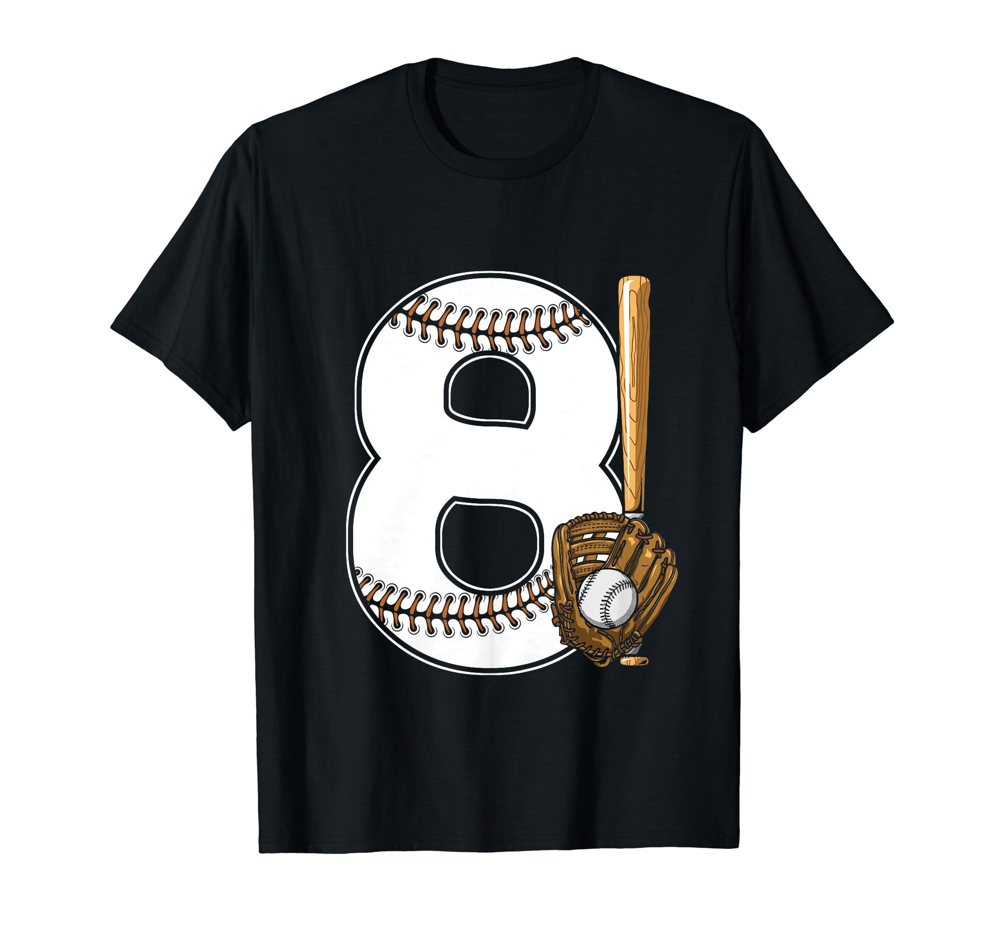 Baseball Birthday 8Th Birthday Party T-Shirt - Trendy Graphic Unisex - T-Shirt, Sweatshirt, Hoodie