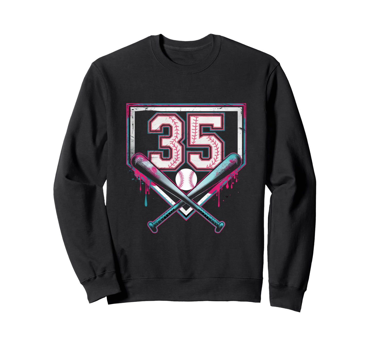 Baseball Home Ice Cream 35Th Sweatshirt - Streetwear Style for Adults - T-Shirt, Sweatshirt, Hoodie