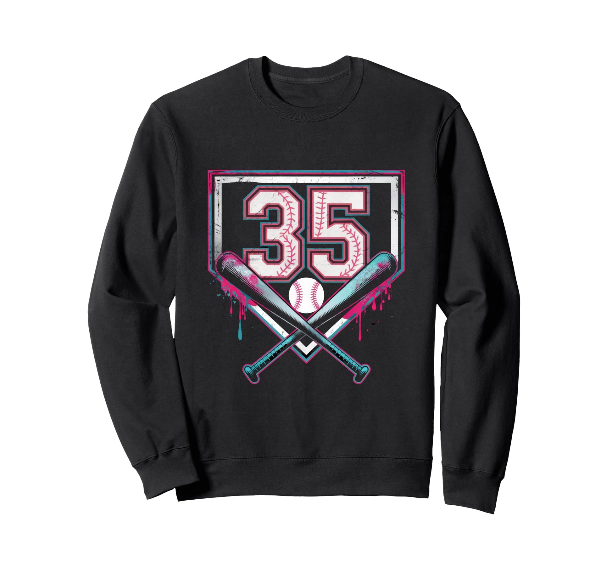 Baseball Home Ice Cream 35Th Sweatshirt - Streetwear Style for Adults - T-Shirt, Sweatshirt, Hoodie
