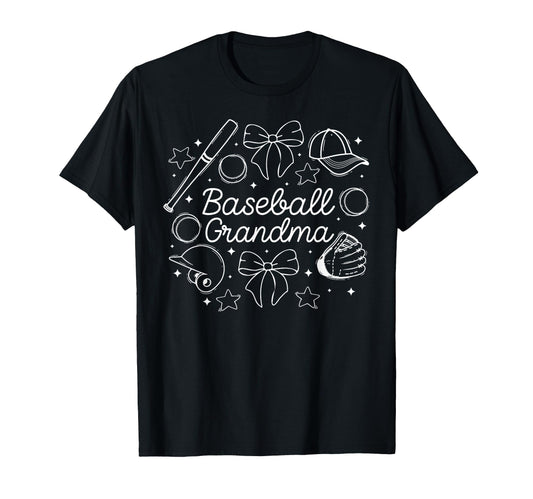 Baseball Grandma Coquette Grandma T-Shirt - Casual Everyday Wear Unisex - T-Shirt, Sweatshirt, Hoodie