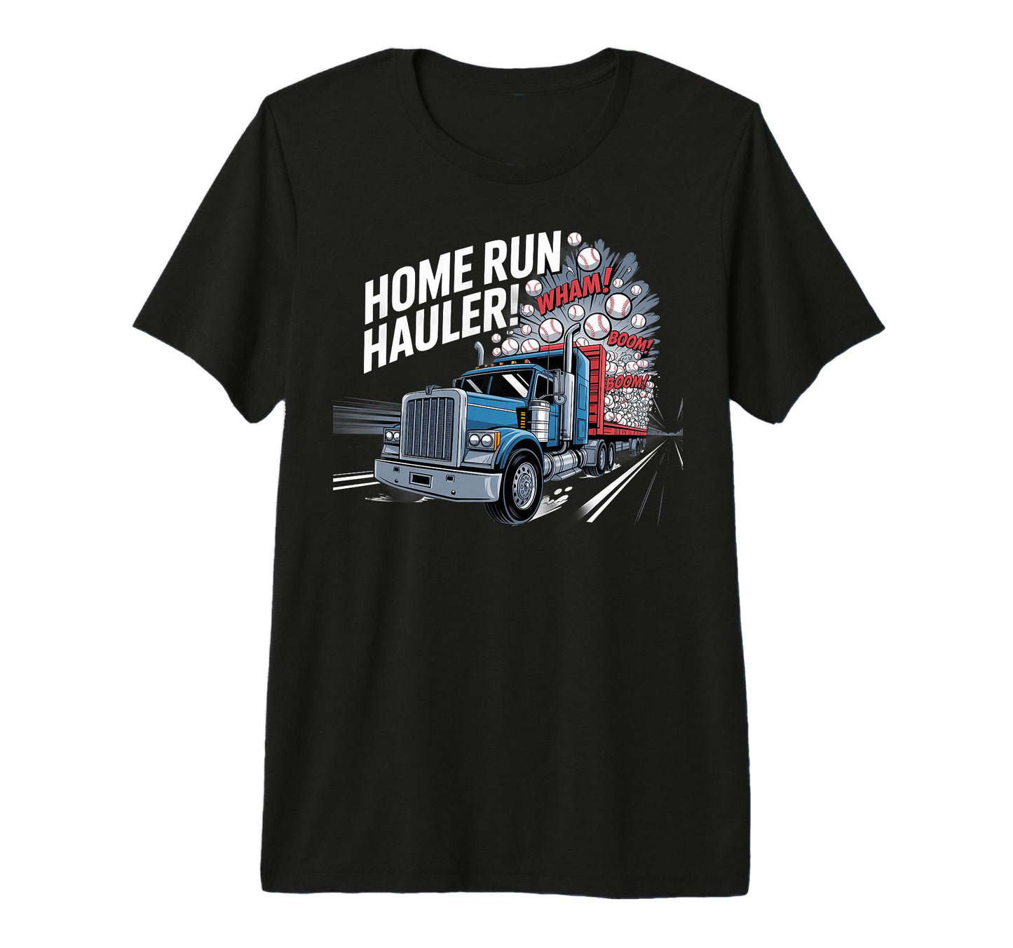 Baseball Home Run Hauler Tri Blend T-Shirt - Unique Graphic for Adults - T-Shirt, Sweatshirt, Hoodie