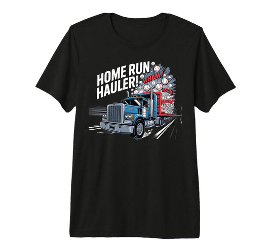Baseball Home Run Hauler Tri Blend T-Shirt - Unique Graphic for Adults - T-Shirt, Sweatshirt, Hoodie