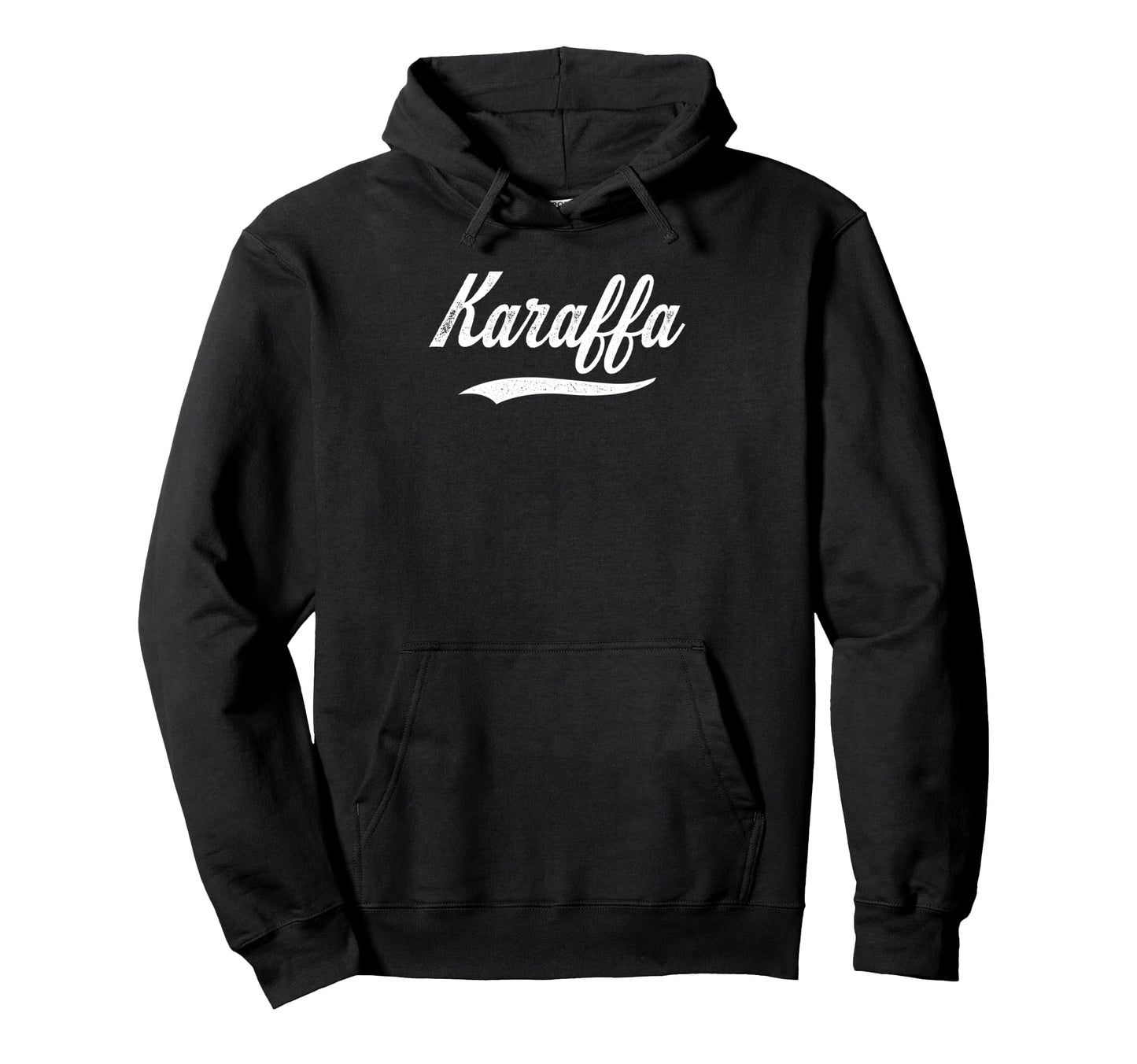 Distressed Script Nathan Karaffa Hoodie - Streetwear Style for Adults - T-Shirt, Sweatshirt, Hoodie