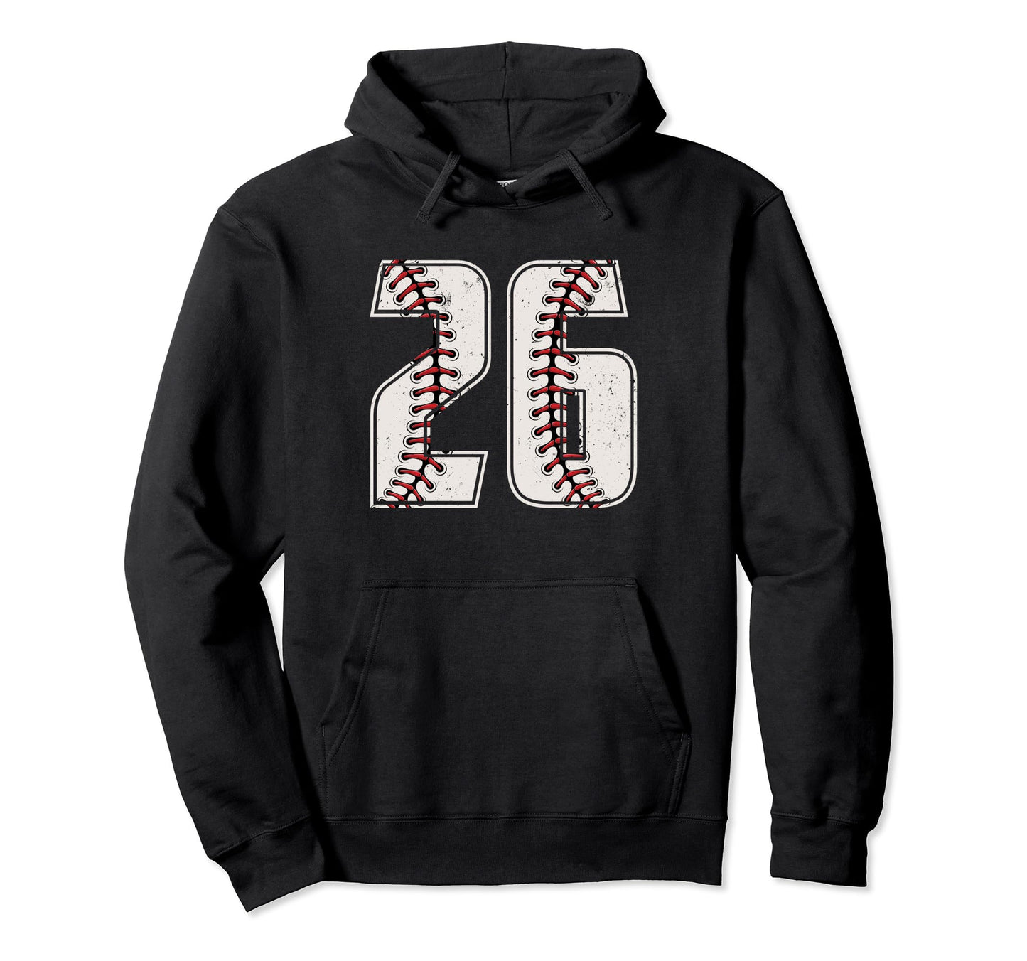 Baseball Player Number 26 Twenty Six Hoodie - Novelty Apparel Men Women - T-Shirt, Sweatshirt, Hoodie